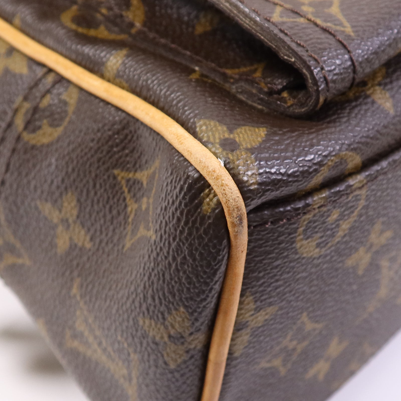 LOUIS VUITTON Monogram Manhattan PM金扣手挽袋