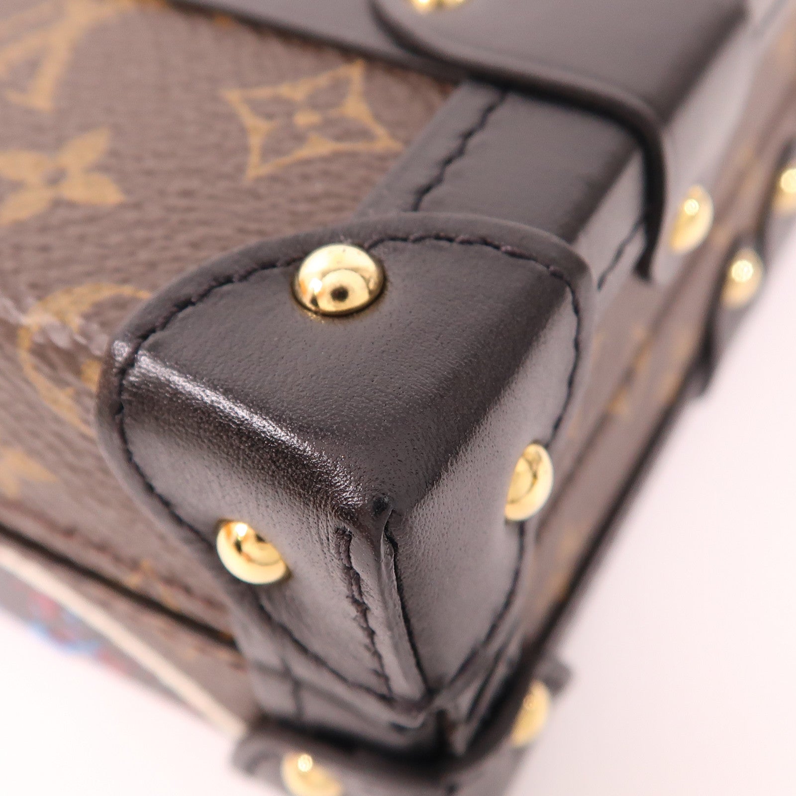 LOUIS VUITTON Monogram Petite Malle金扣肩背袋