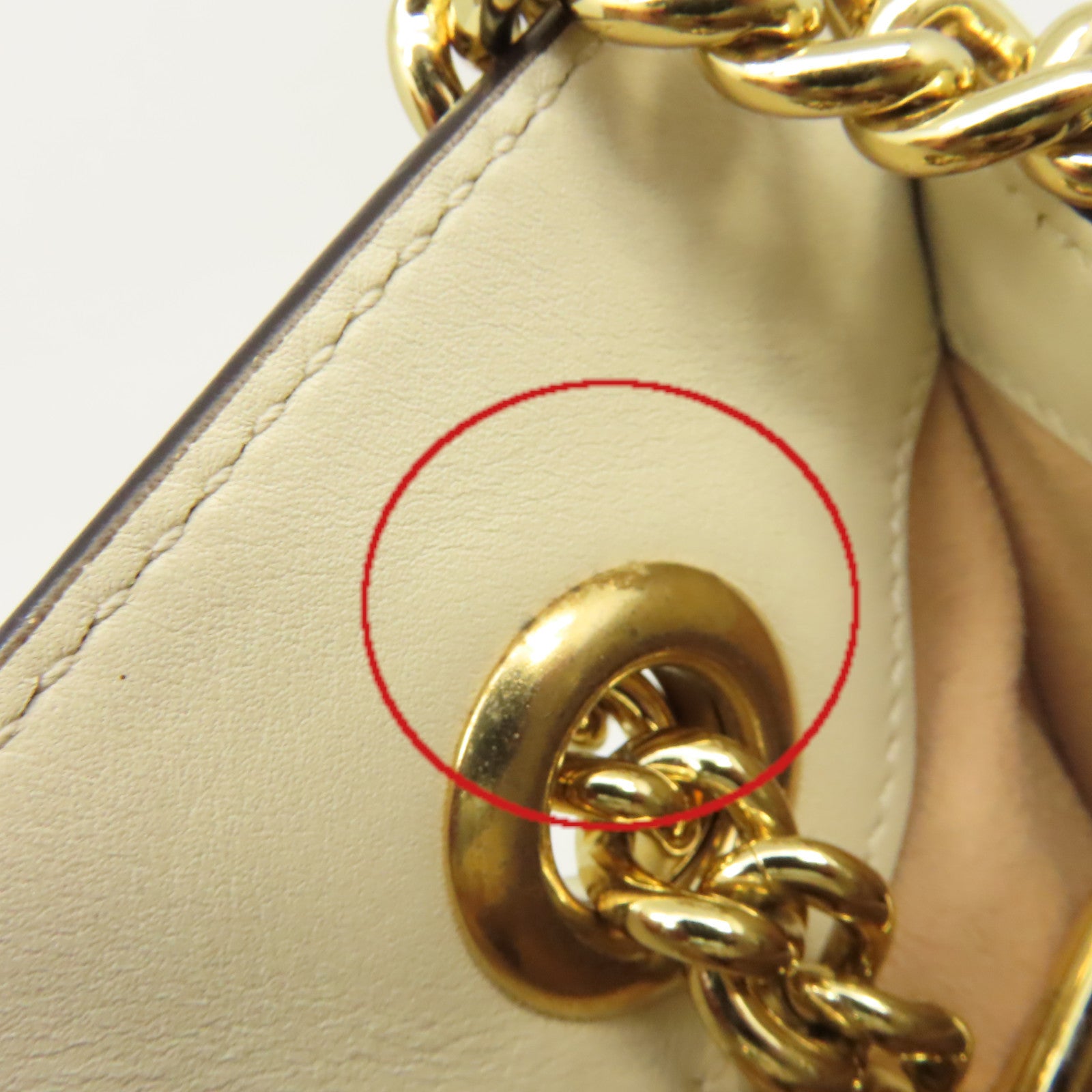 GUCCI 【激減優惠】塗層帆布Padlock GG Small Shoulder Bag金扣肩背袋啡色/米白色