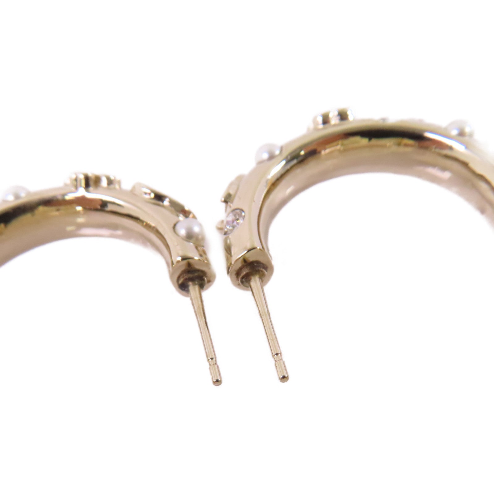 CHANEL 金屬/仿珍珠Earrings耳環金色