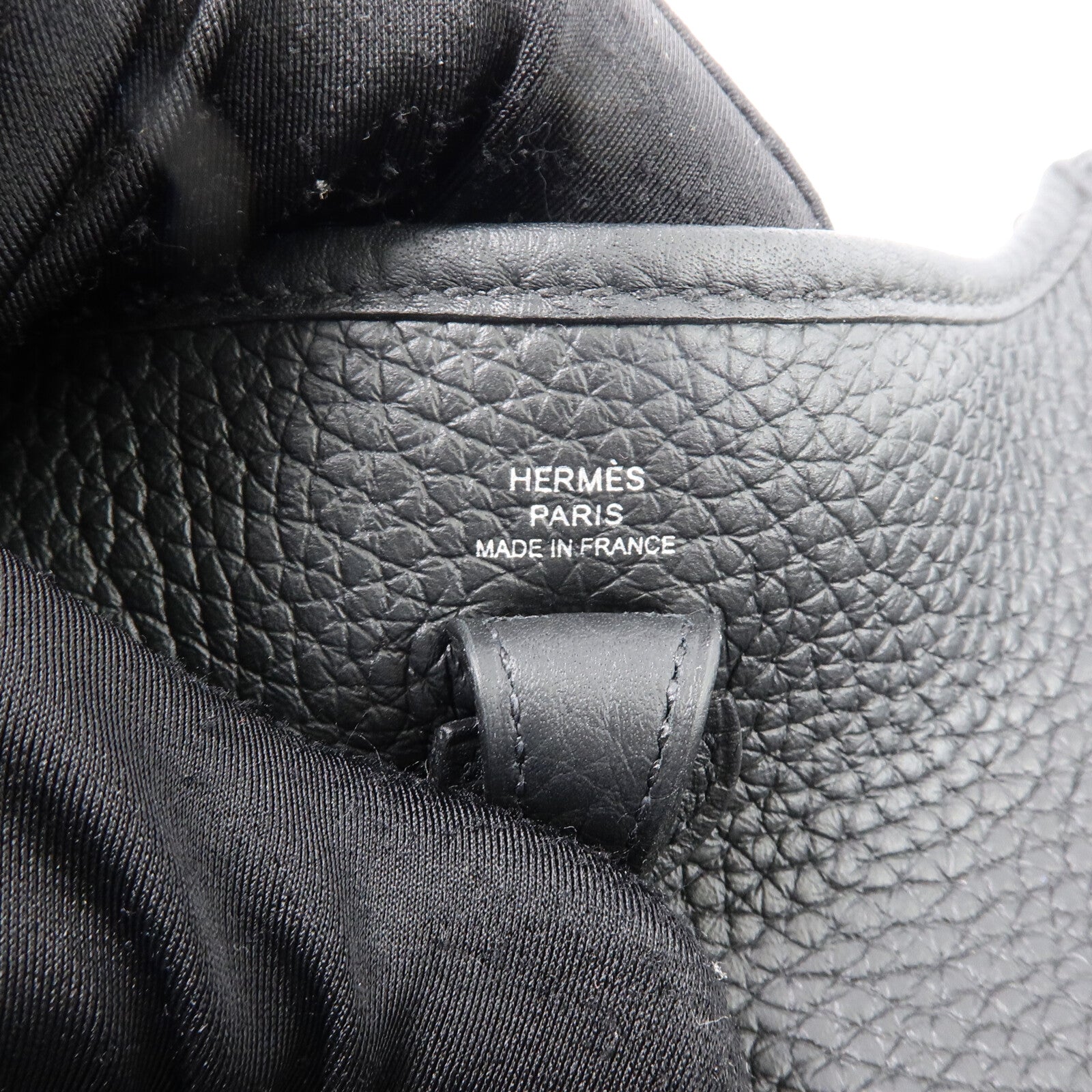 HERMES Clemence皮革Evelyne TPM肩背袋Noir