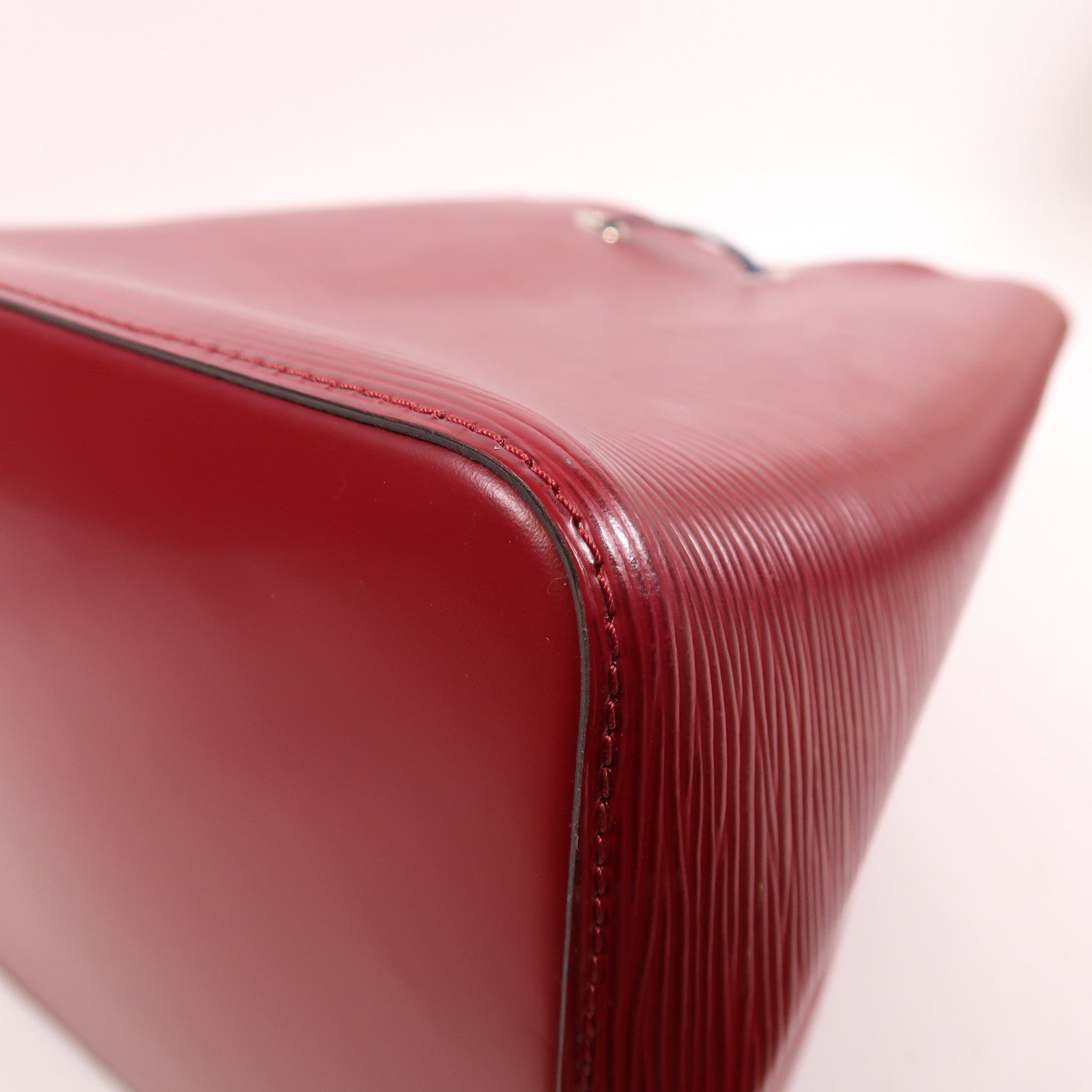 LOUIS VUITTON Epi NeoNoe MM銀扣手挽肩背兩用袋紅色/藍色