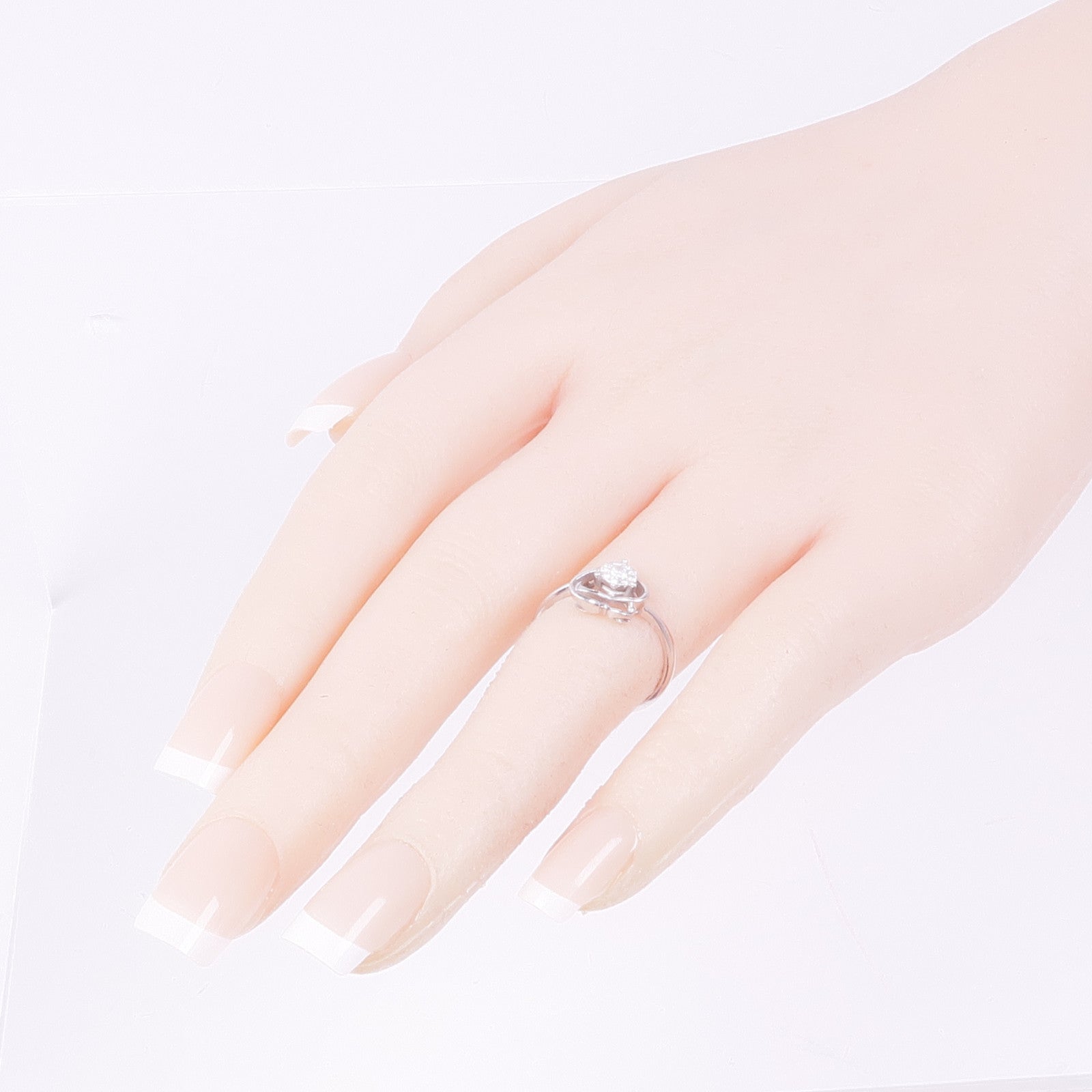 JEWELRY 【激減優惠】18K白金Diamond Ring鑽石戒指US#5.5