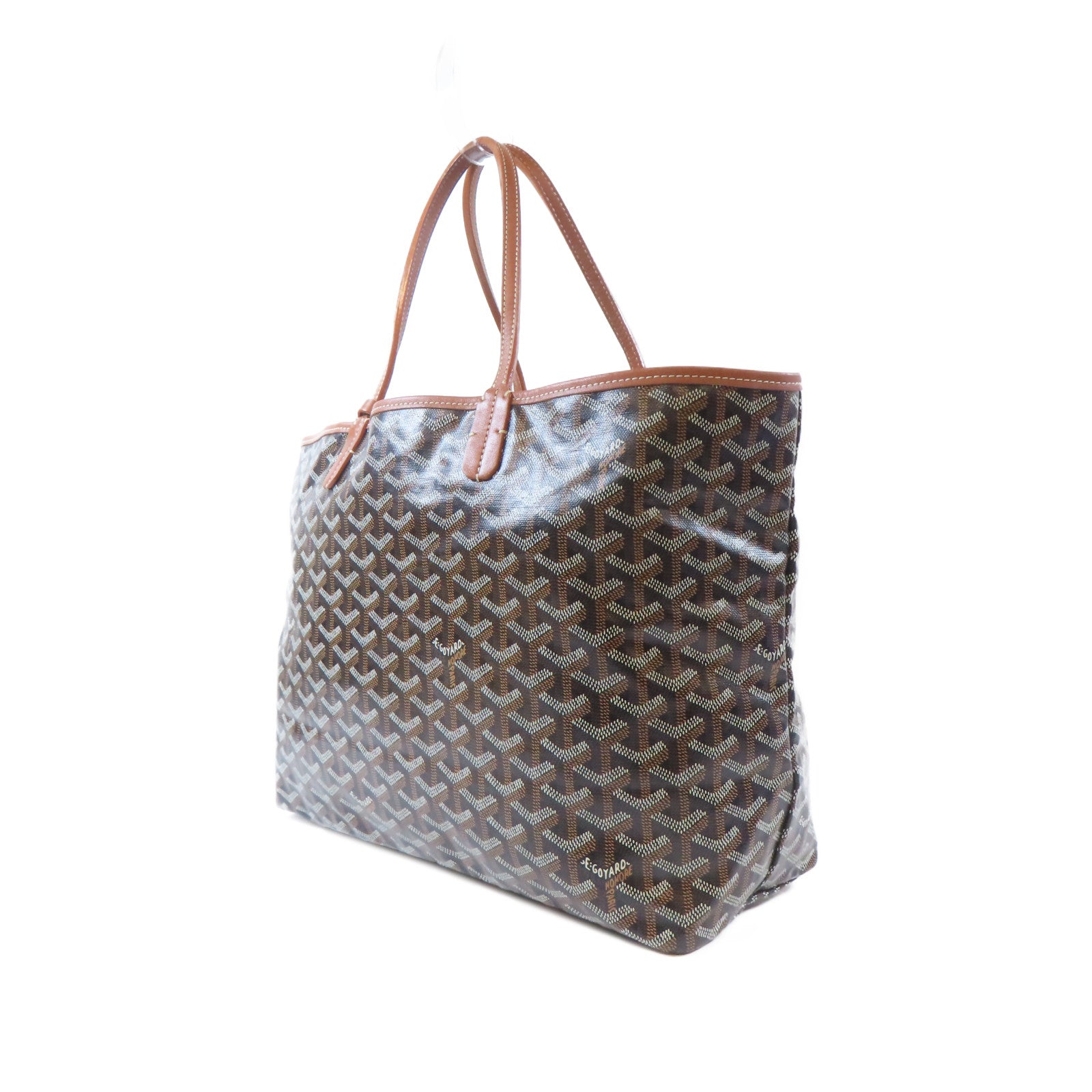 GOYARD 塗層帆布Ama Louis PM銀扣肩背袋啡色