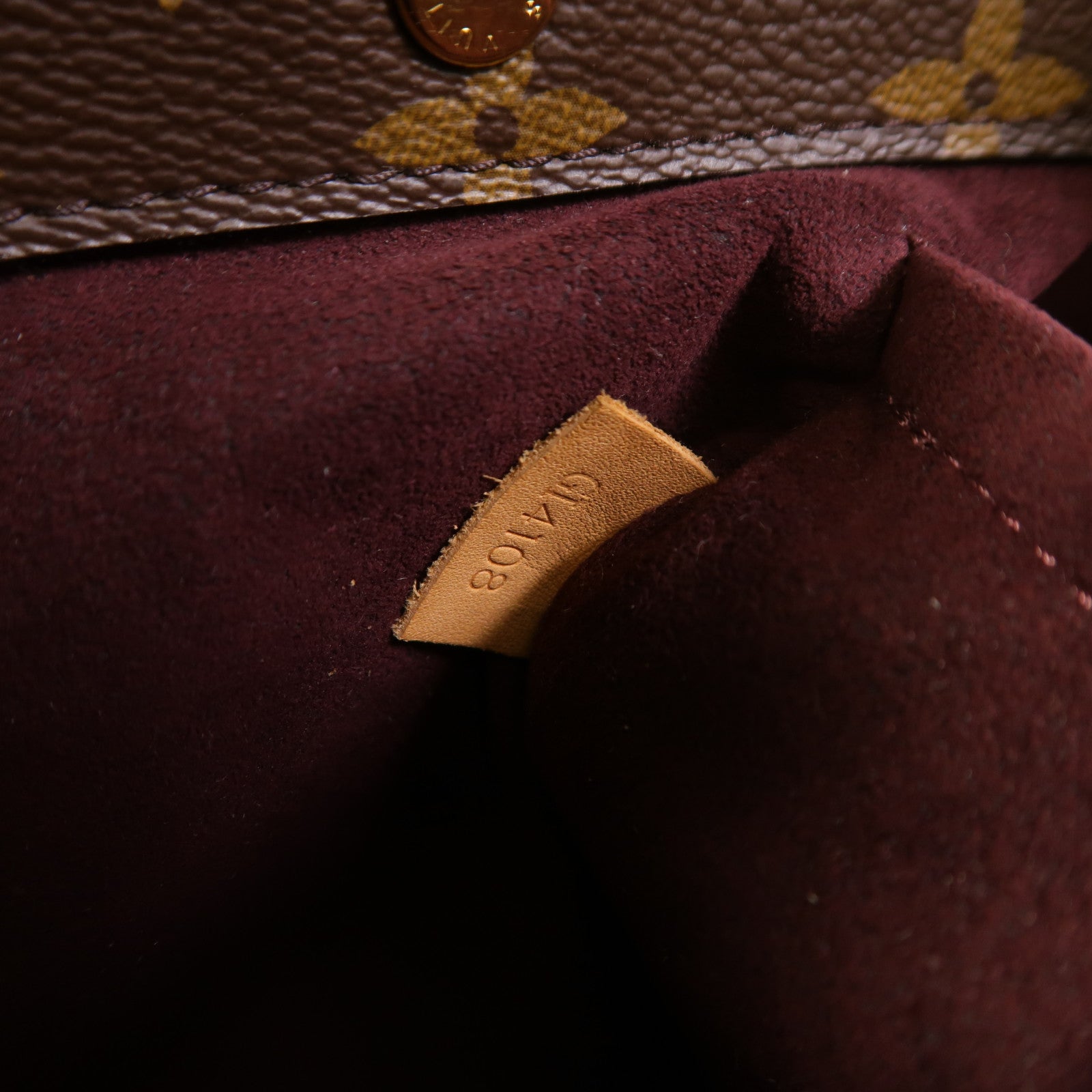LOUIS VUITTON Monogram Montaigne BB金扣手挽肩背兩用袋棕色