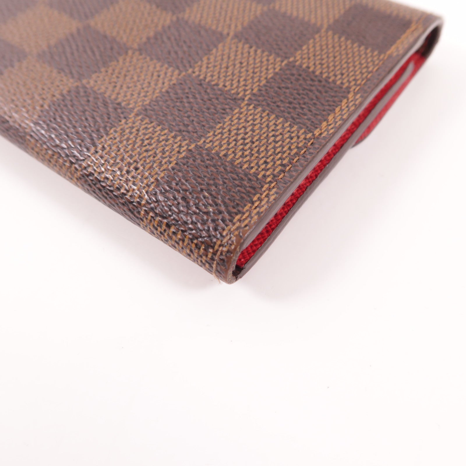 LOUIS VUITTON Damier Portefeuille Emilie Long Wallet金扣長錢包