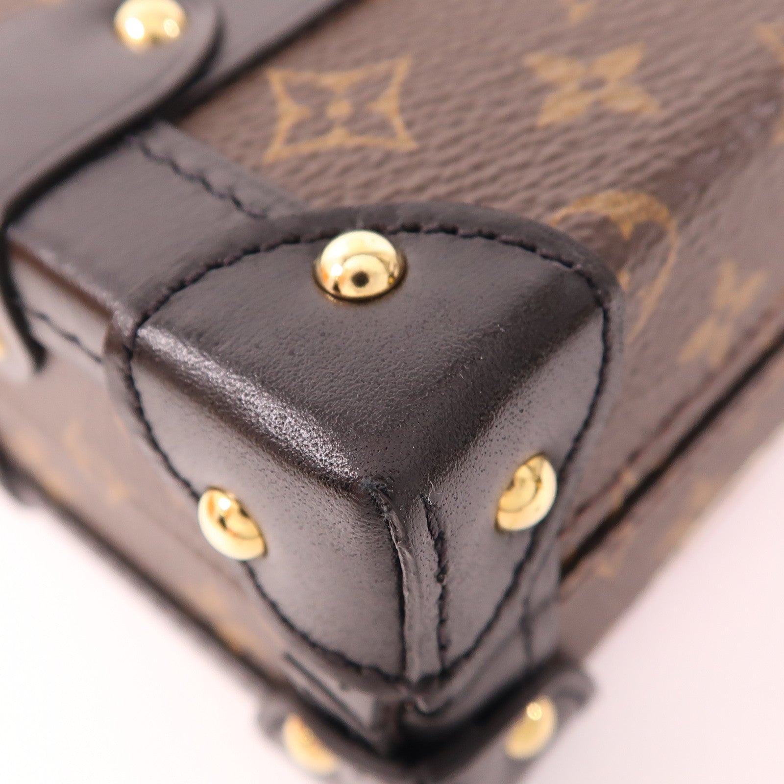 LOUIS VUITTON Monogram Petite Malle金扣肩背袋