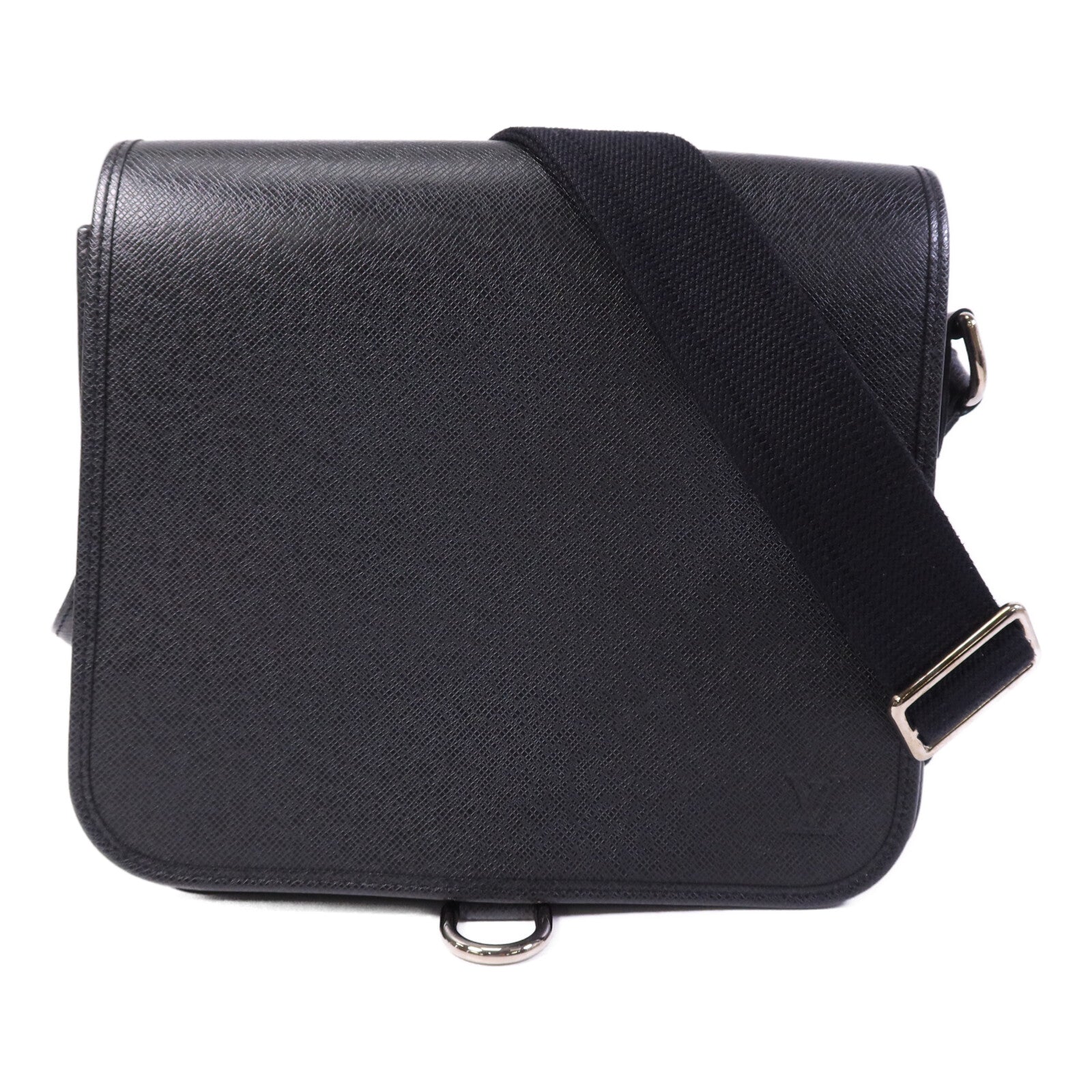 LOUIS VUITTON Taiga Andrei銀扣肩背袋