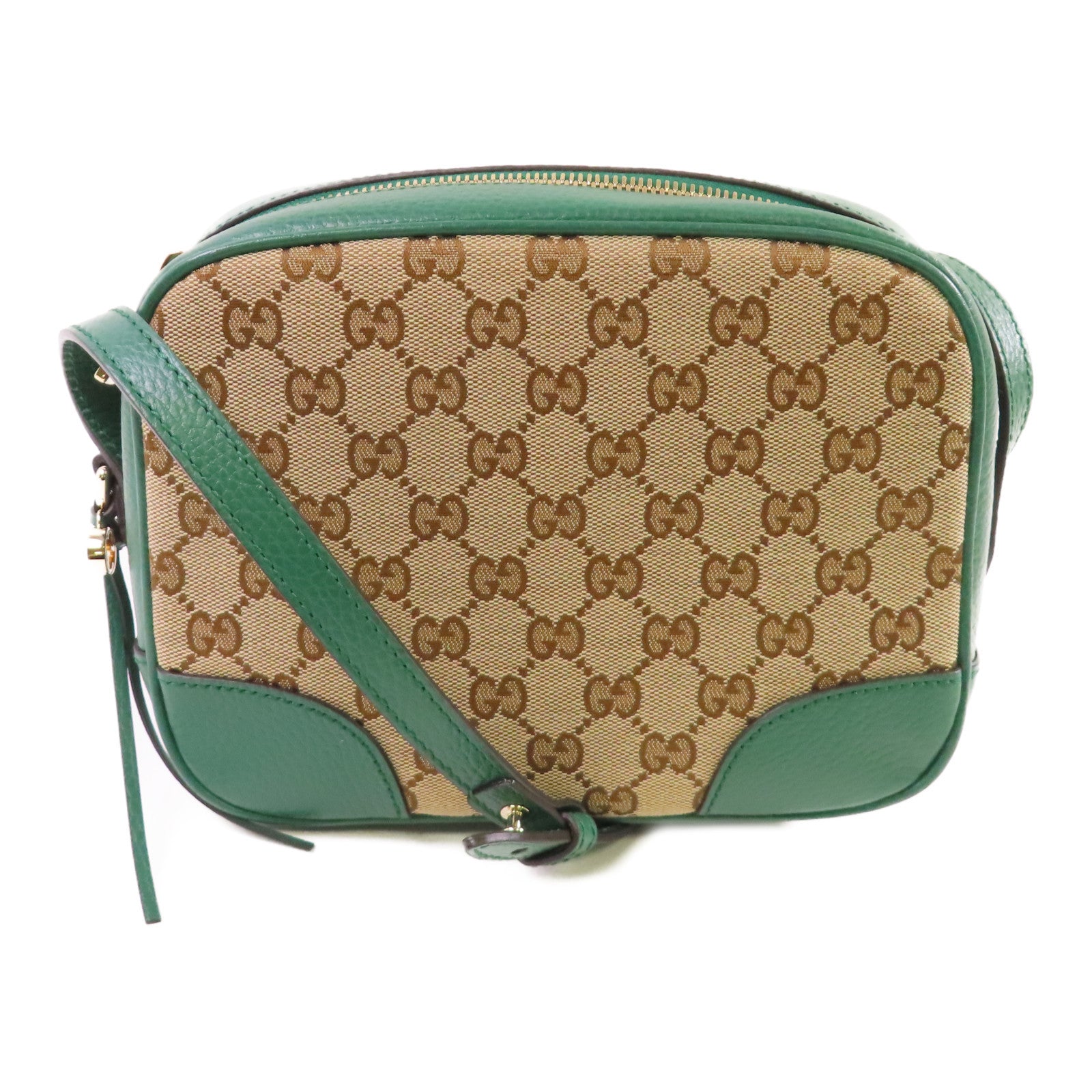 GUCCI 帆布Shoulder Bag金扣肩背袋