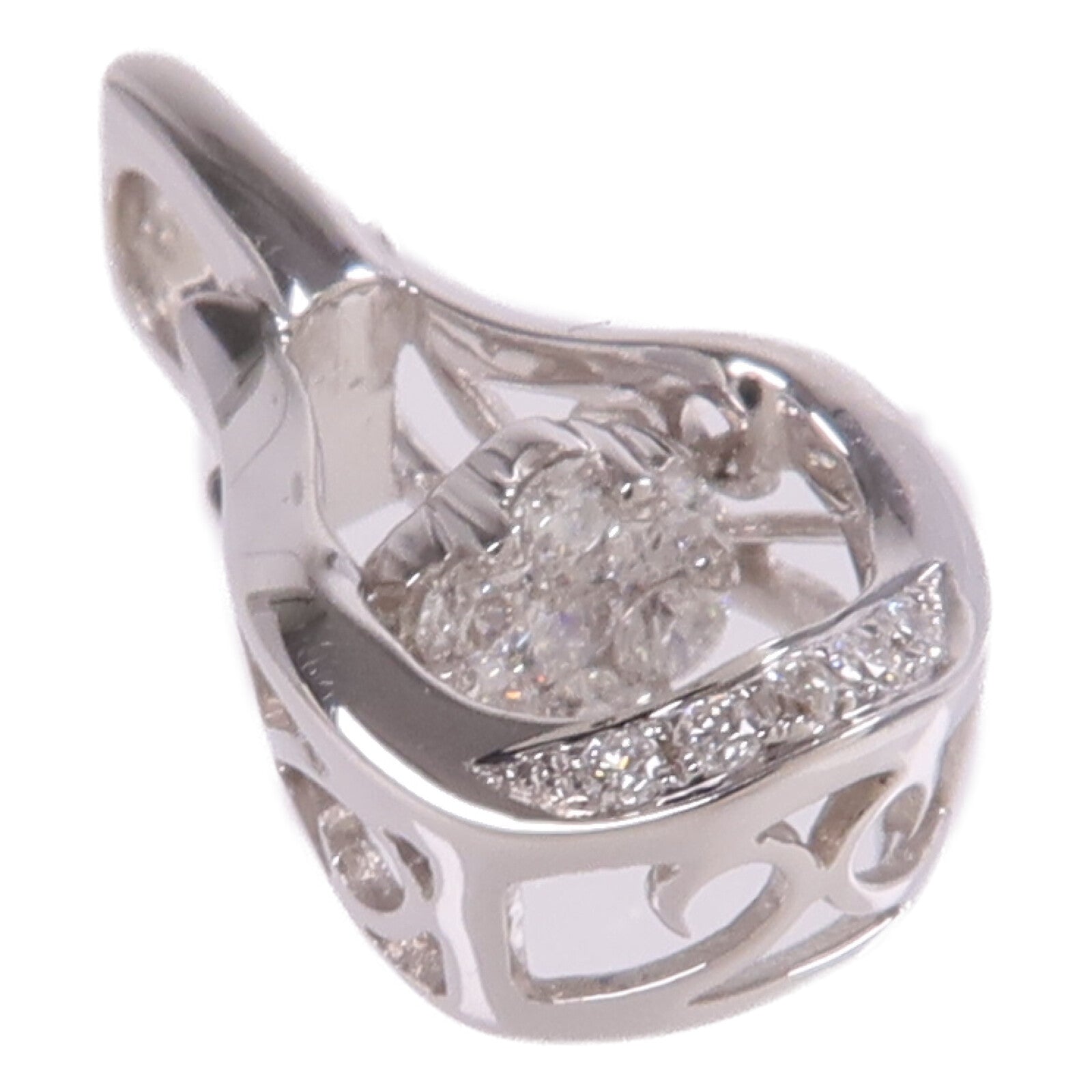 JEWELRY 【激減優惠】18K白金Diamond Pendant Top鑽石吊墜