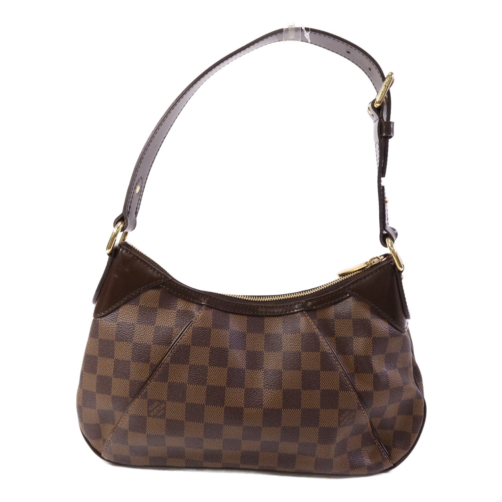 LOUIS VUITTON Damier Thames PM金扣肩背袋