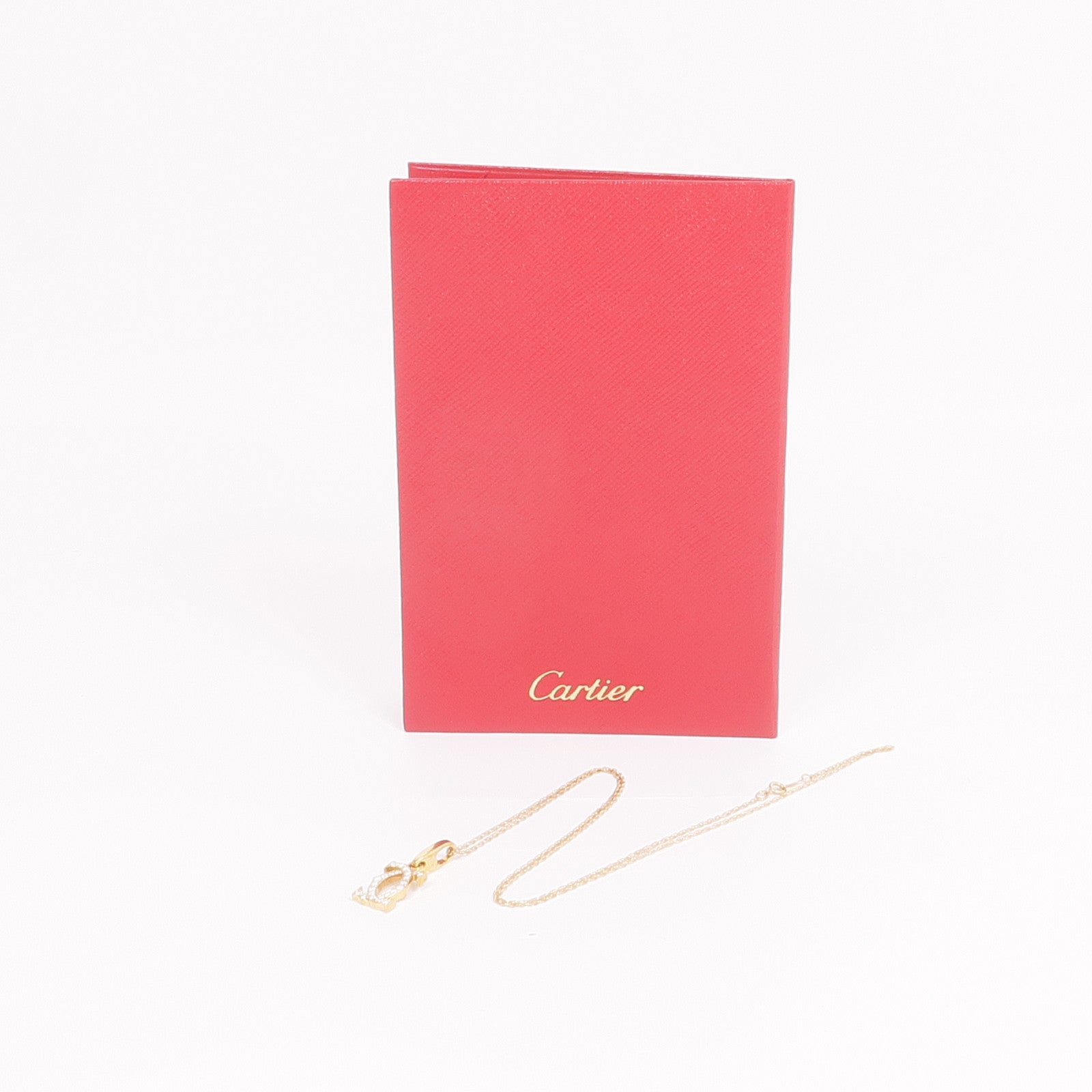 CARTIER 18K黃金/14K黃金2 C Necklace鑽石項鍊