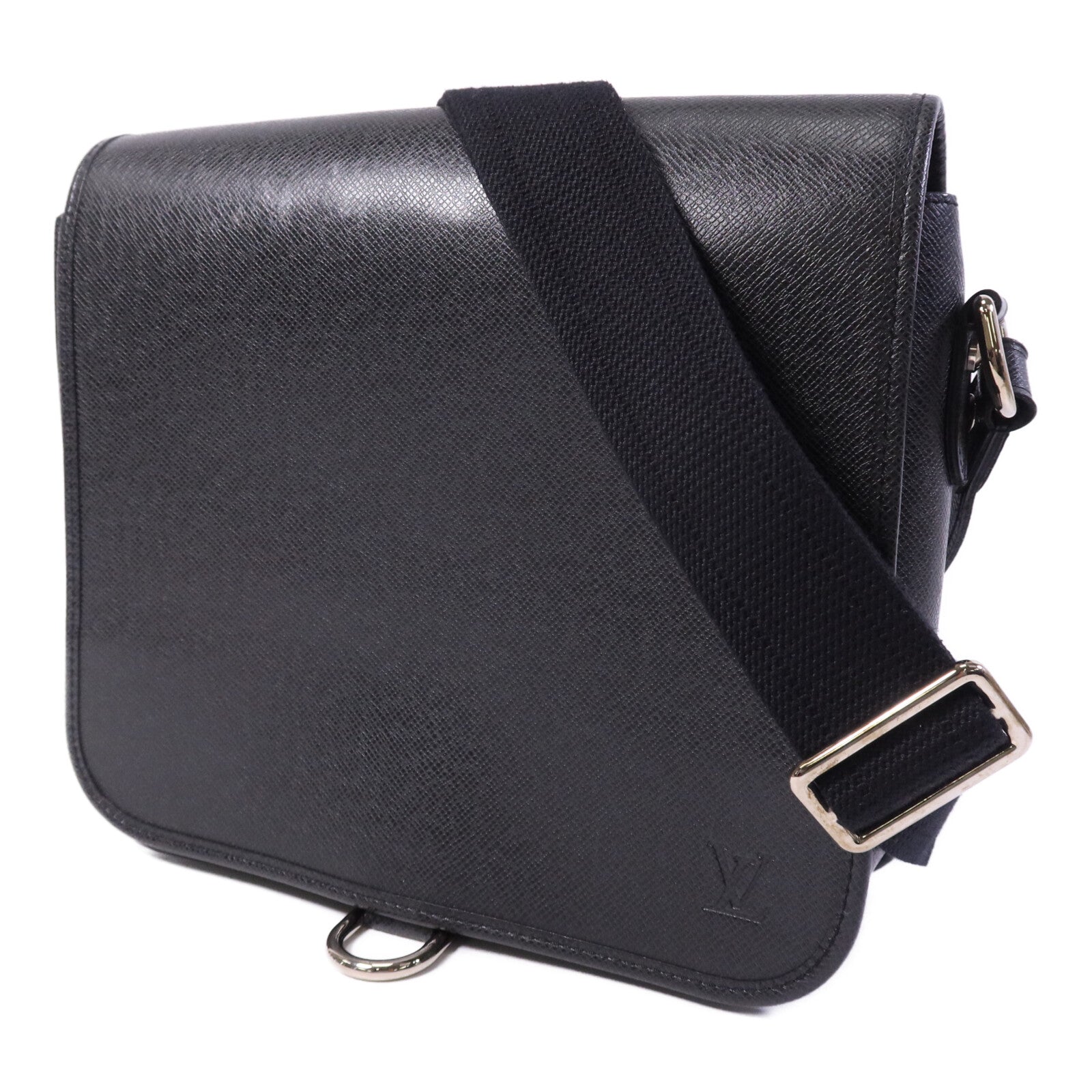LOUIS VUITTON Taiga Andrei銀扣肩背袋