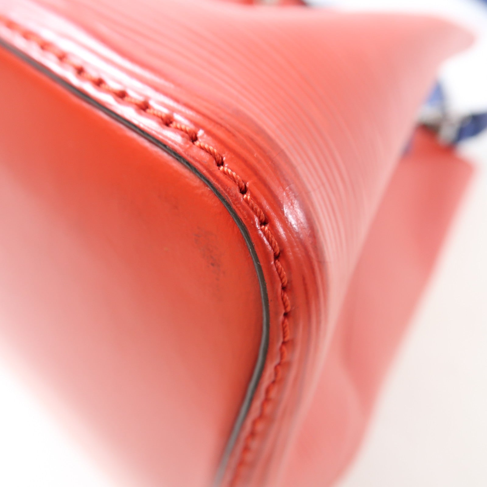 LOUIS VUITTON Epi Neo Noe銀扣手挽肩背兩用袋紅色/藍色