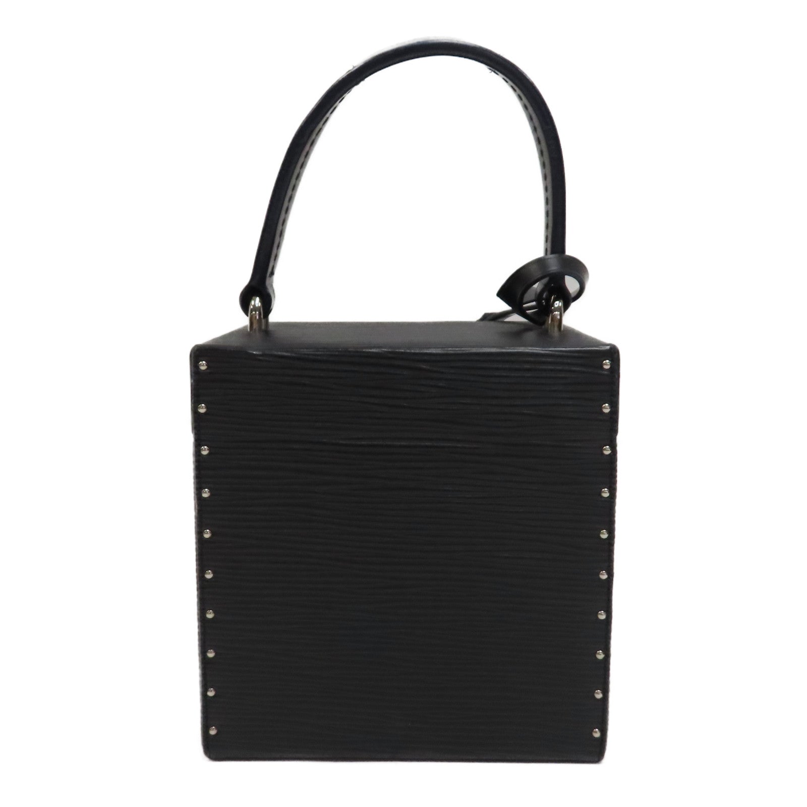 LOUIS VUITTON 【激減優惠】Epi Bleecker Box銀扣手挽肩背兩用袋黑色