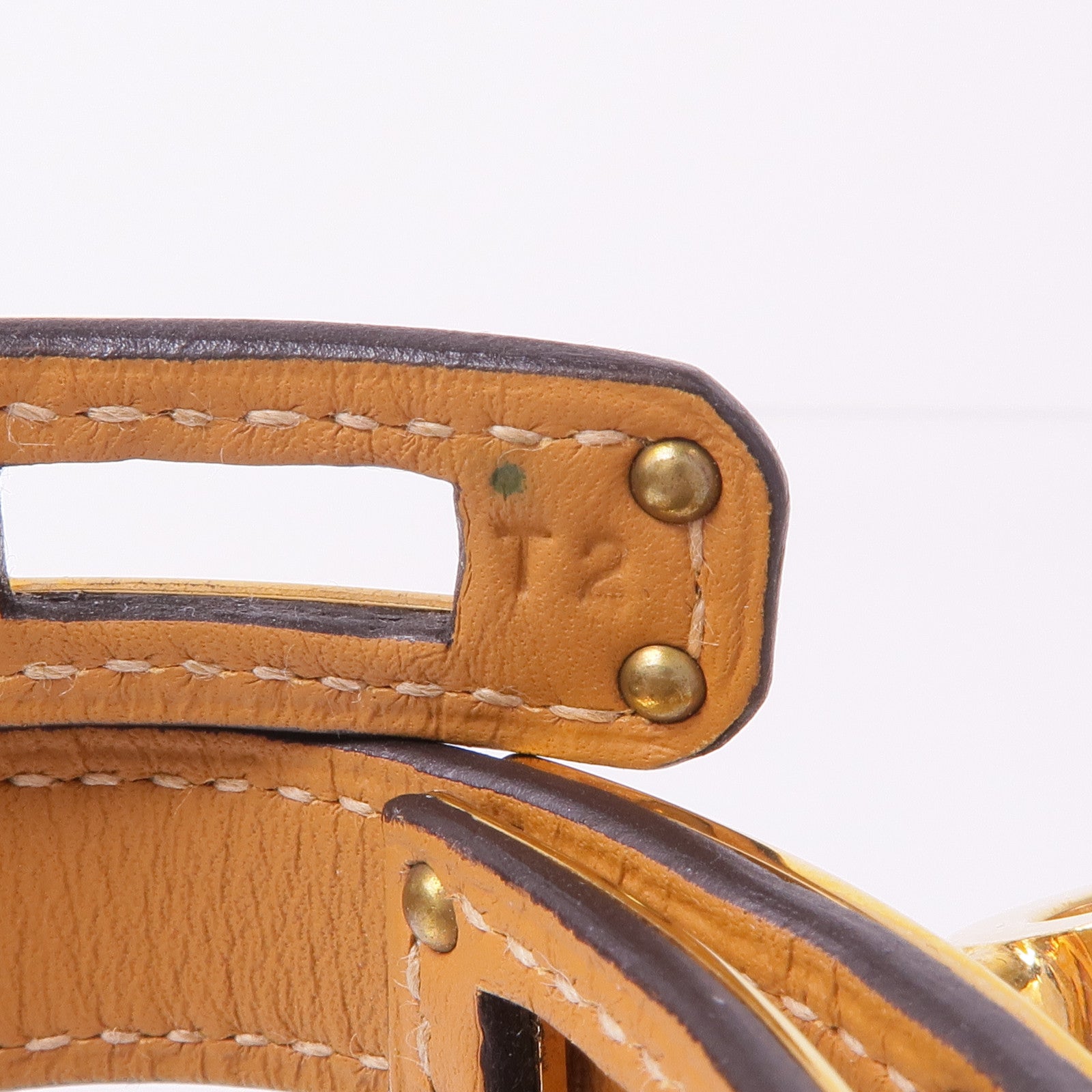 HERMES 蜥蝪皮革Kelly Double Tour Bracelet金扣手帶