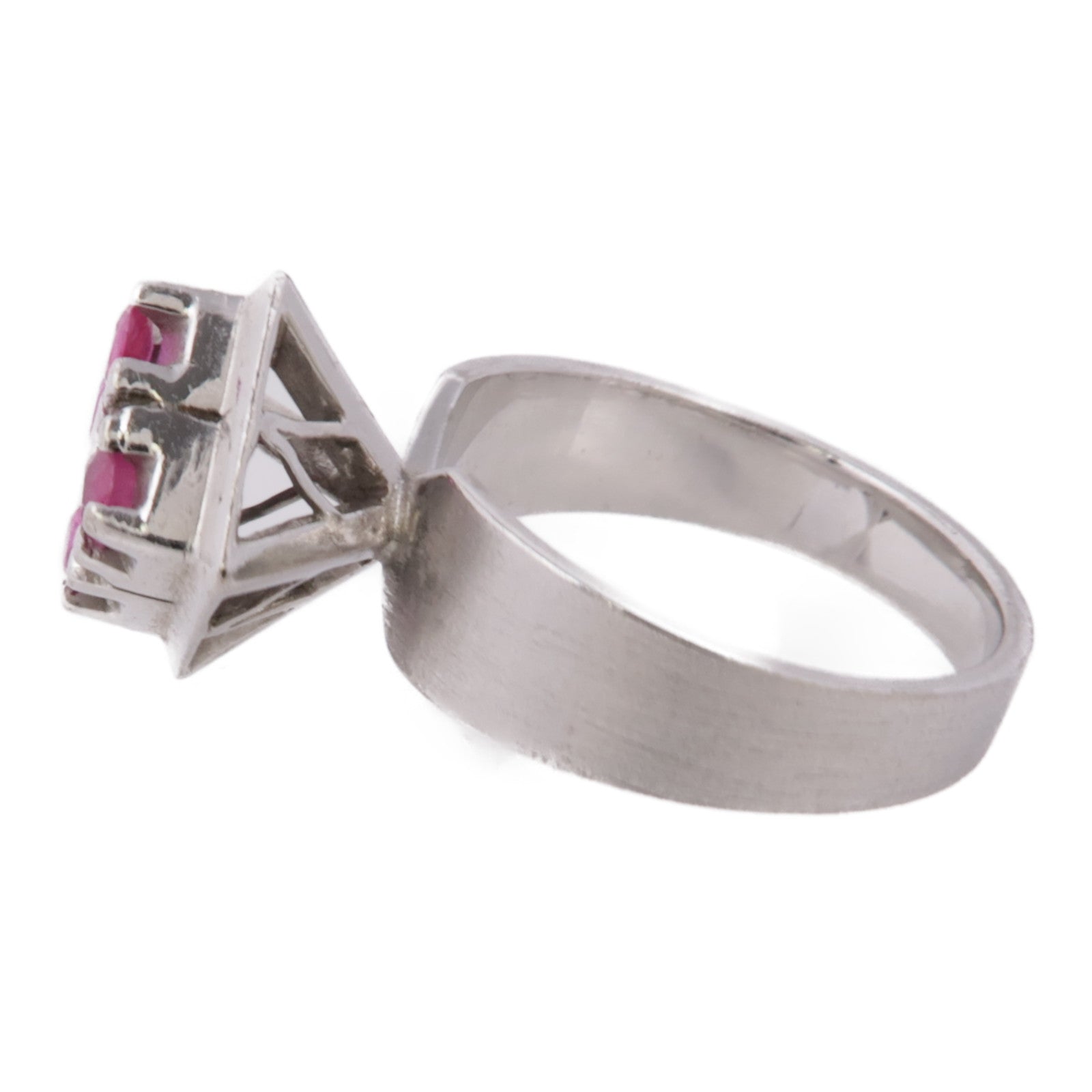 JEWELRY 【激減優惠】18K白金Ruby Ring紅寶石戒指US#6