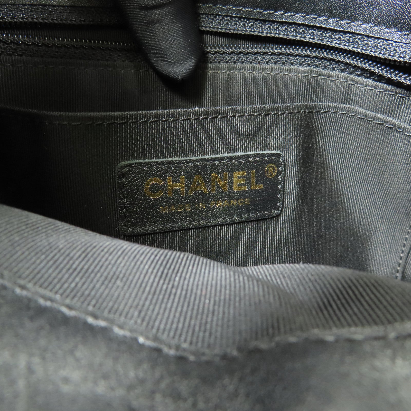 CHANEL 牛皮皮革Drawstring Bucket金扣肩背袋