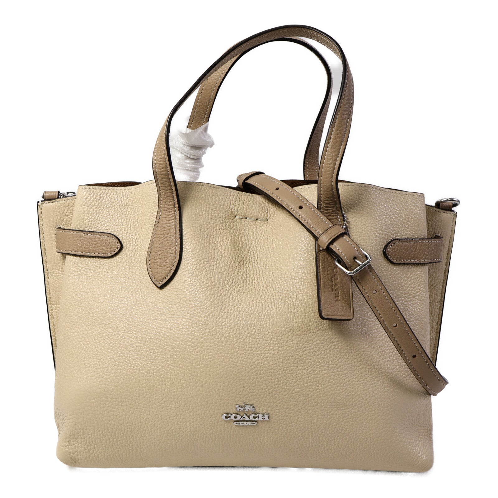 COACH Tefined Pebble Hanna Carryall手挽肩背兩用袋