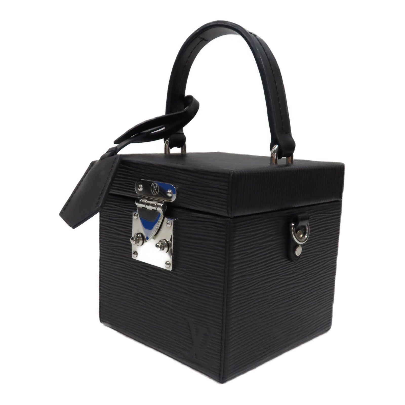LOUIS VUITTON 【激減優惠】Epi Bleecker Box銀扣手挽肩背兩用袋黑色