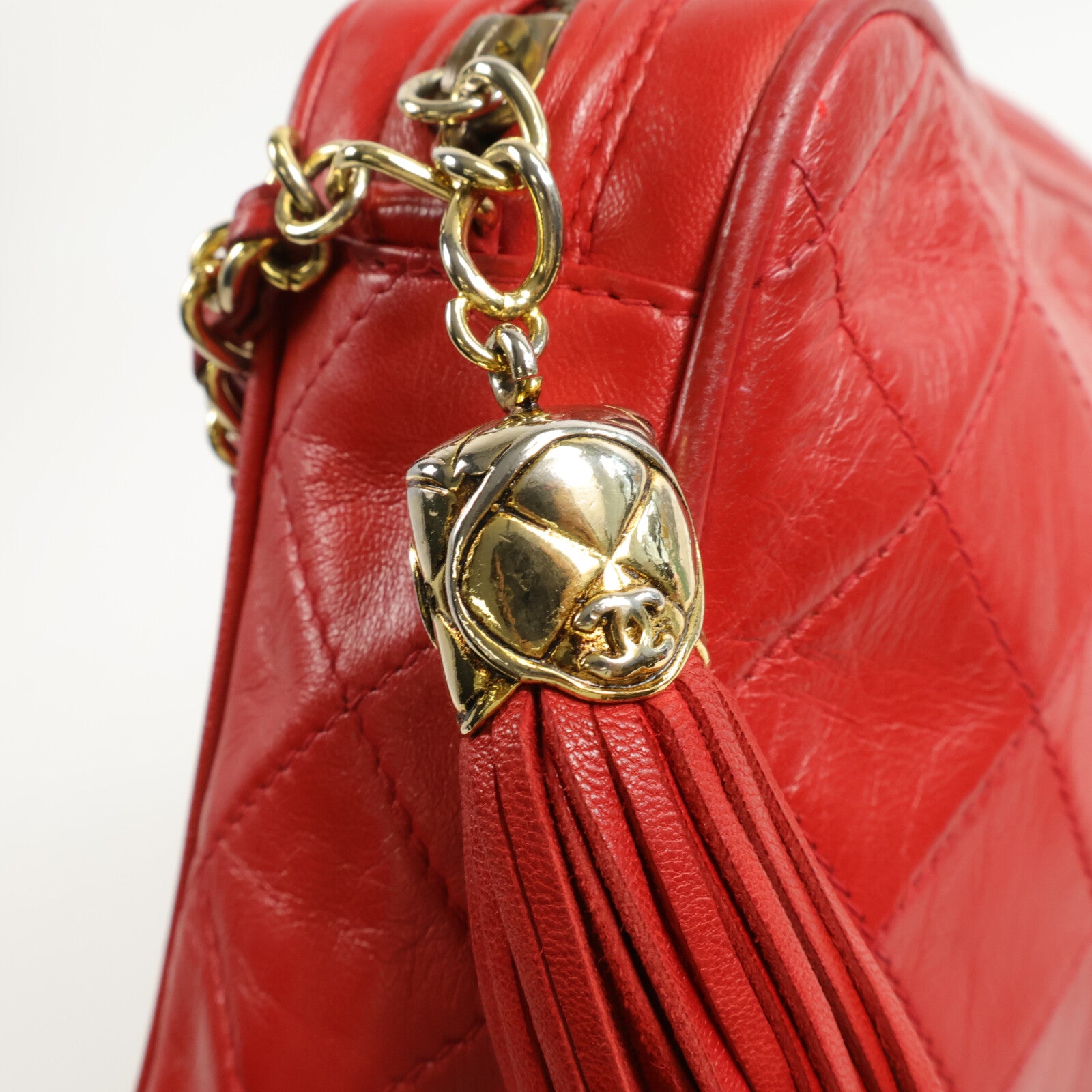 CHANEL 羊皮皮革Vintage鏈條肩背袋