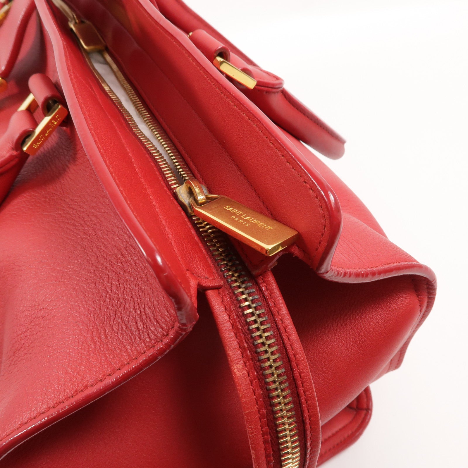 SAINT LAURENT 牛皮皮革Hand Bag手挽袋
