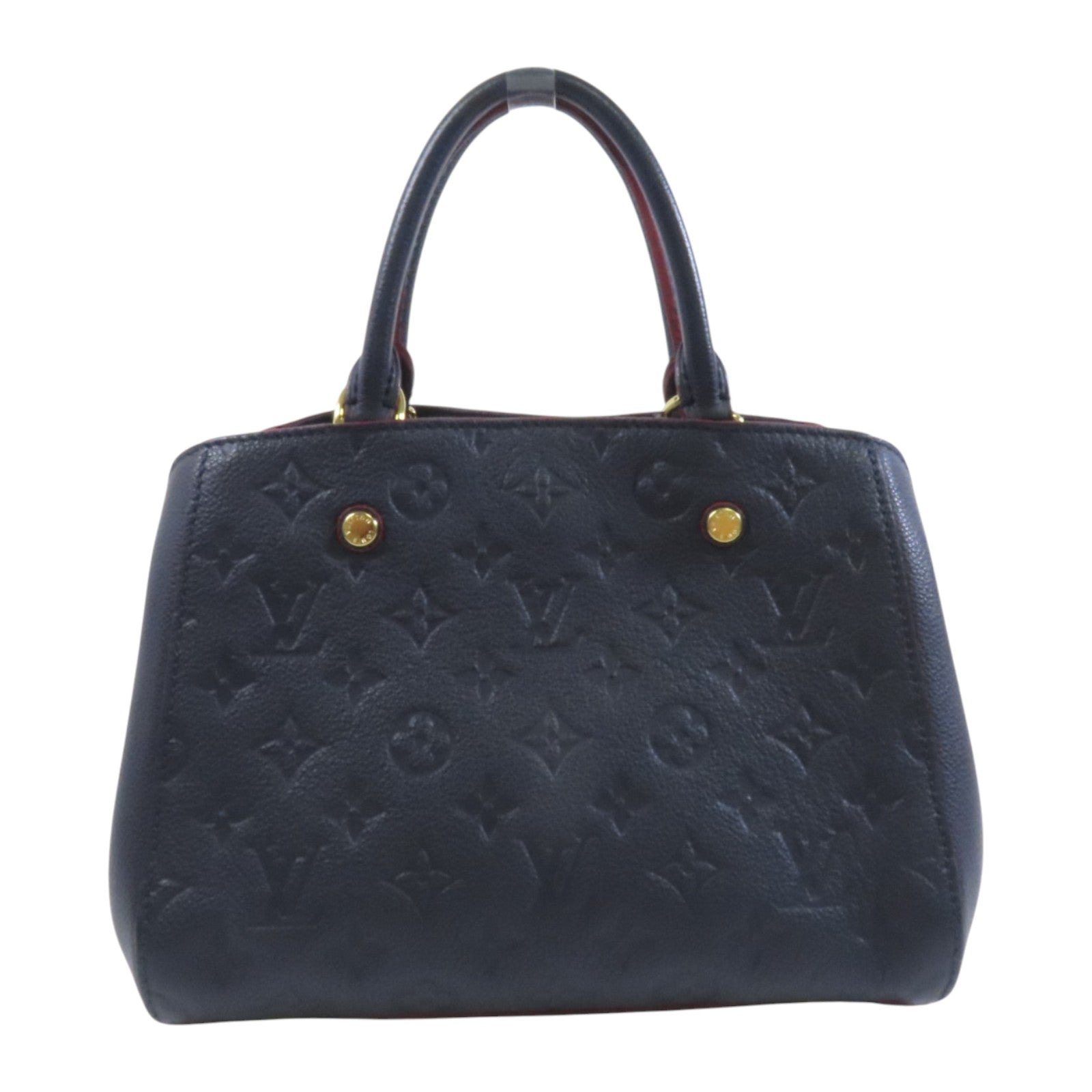 LOUIS VUITTON Monogram Empreinte Montaigne BB金扣手挽袋