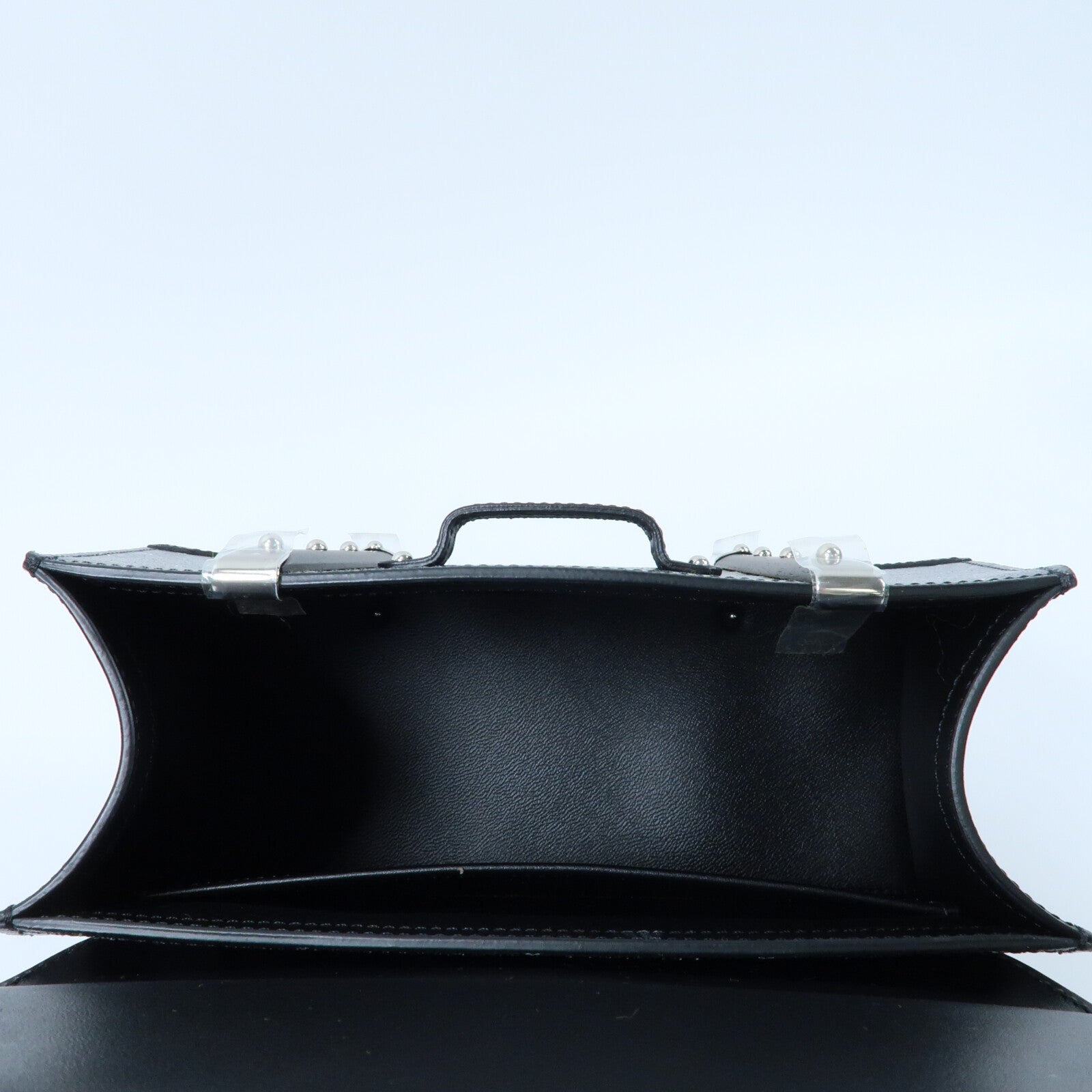 GOYARD 塗層帆布Saigon Mini Structured Jet Black銀扣手挽肩背兩用袋