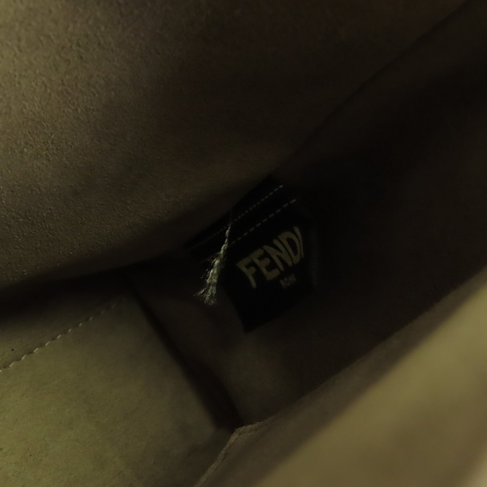 FENDI 牛皮皮革Dotcom銀扣手挽肩背兩用袋