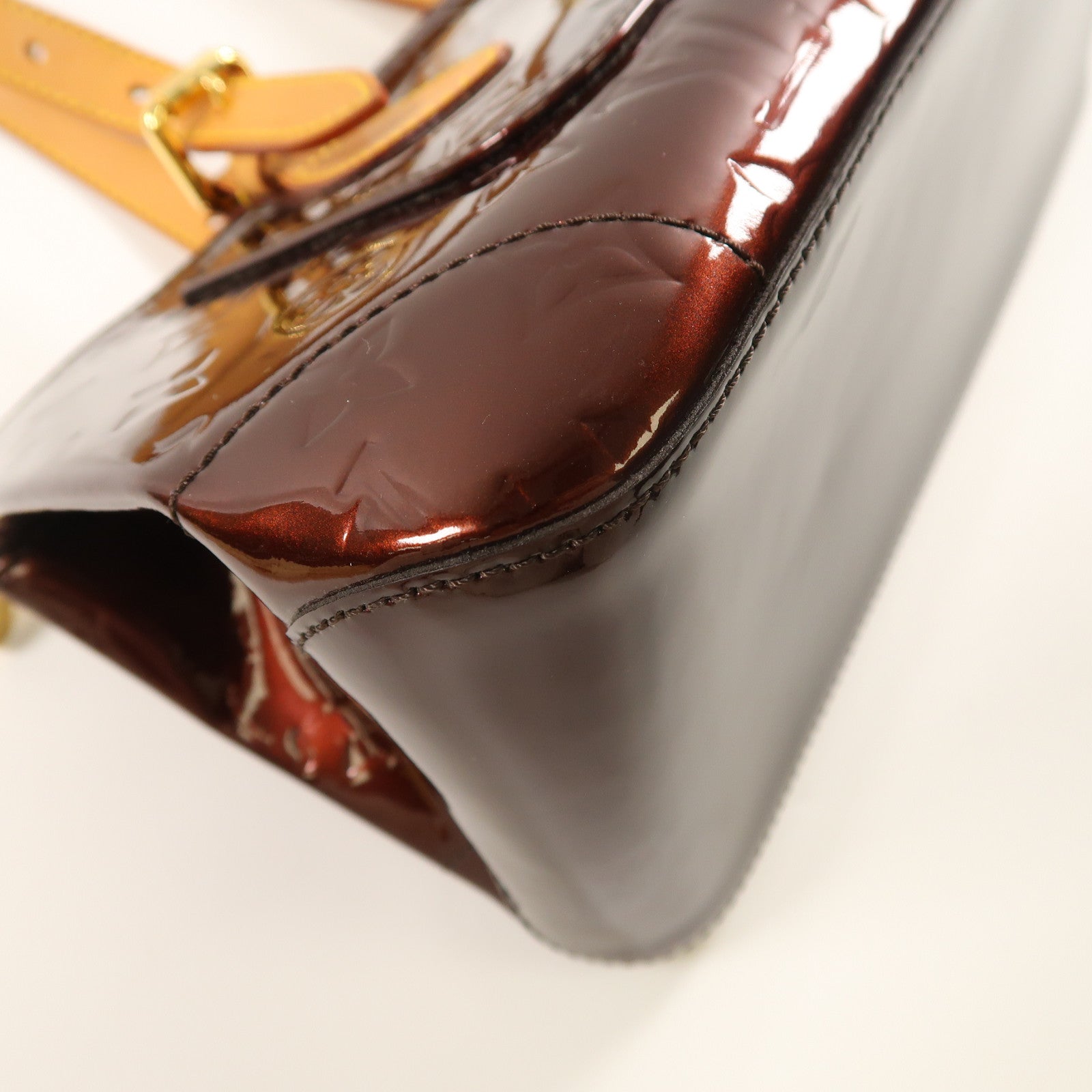 LOUIS VUITTON 【激減優惠】Vernis Rosewood Avenue金扣肩背袋酒紅色