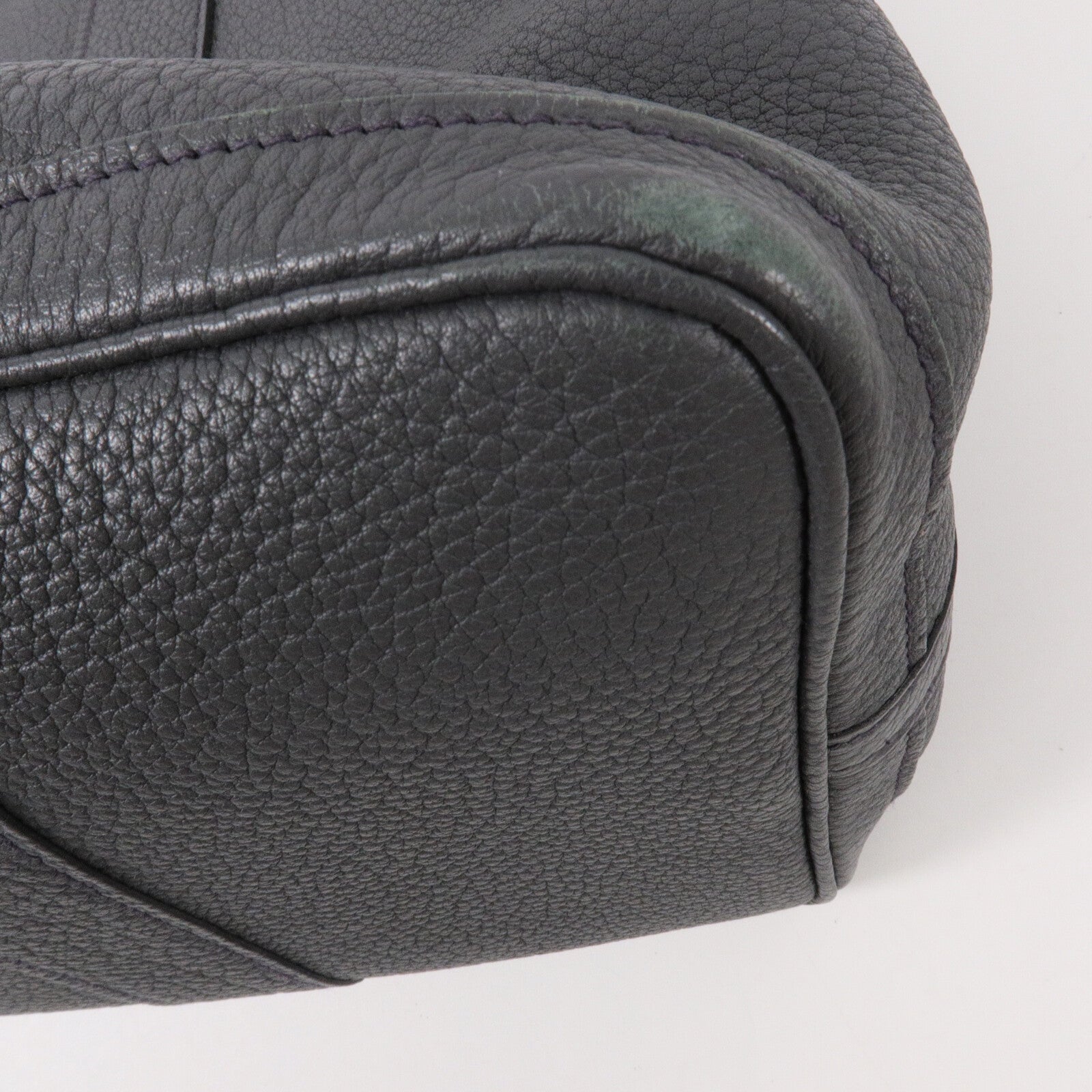 HERMES Negonda皮革Garden Party PM手挽袋Graphite