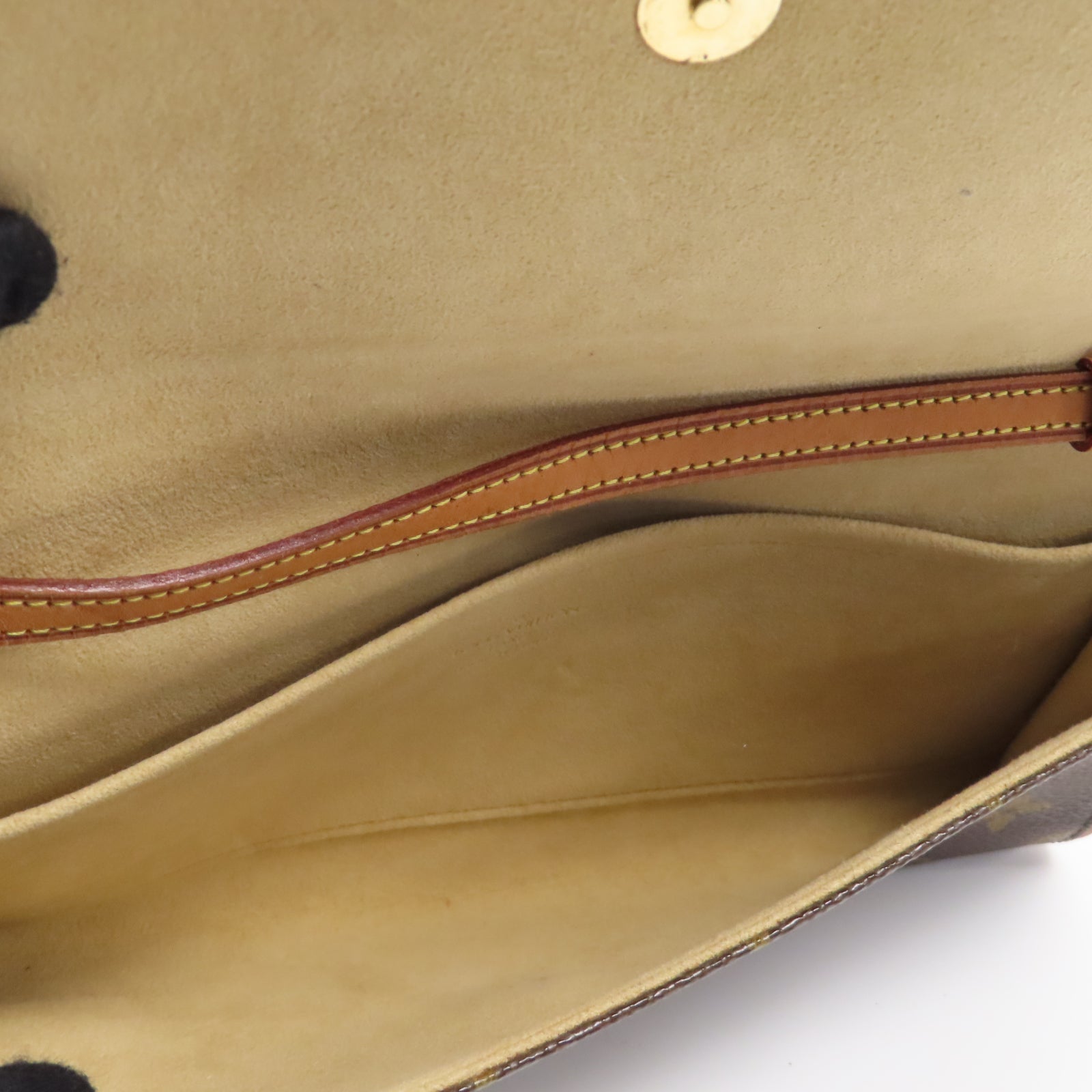 LOUIS VUITTON Monogram Pochette Twin GM金扣肩背袋啡色