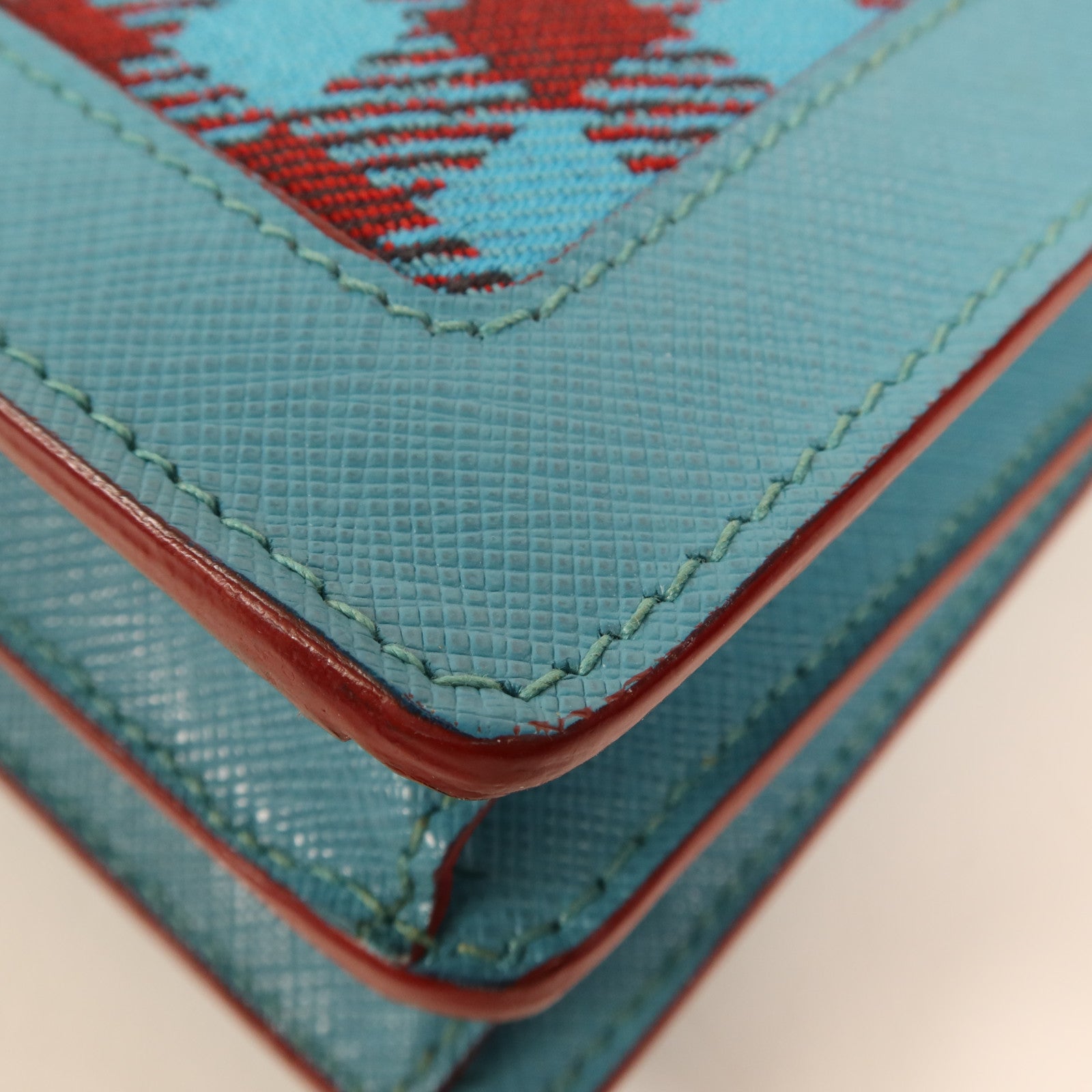 PRADA 帆布Shoulder Bag金扣肩背袋