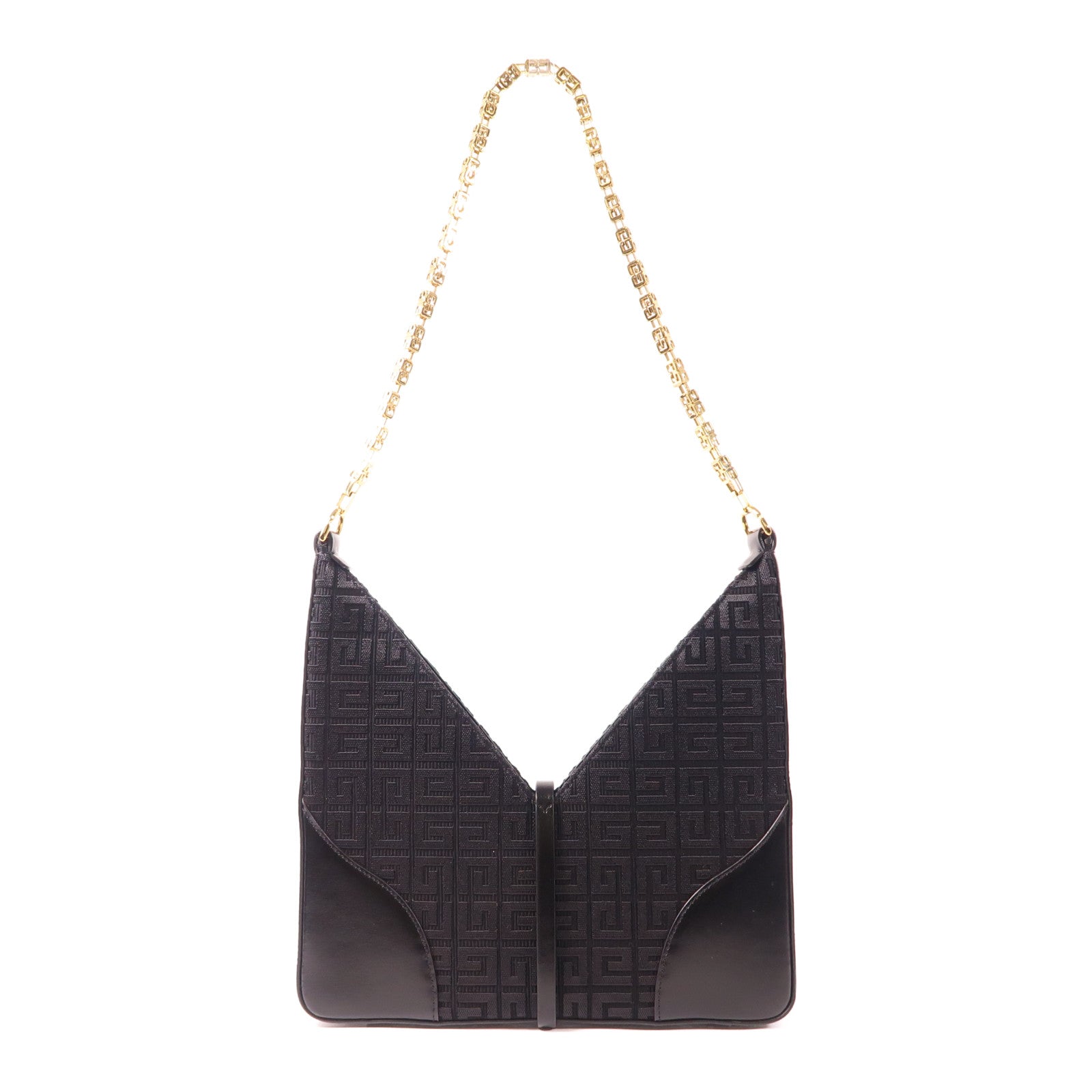 GIVENCHY 牛皮皮革/布料Cut Out Bag金扣肩背袋