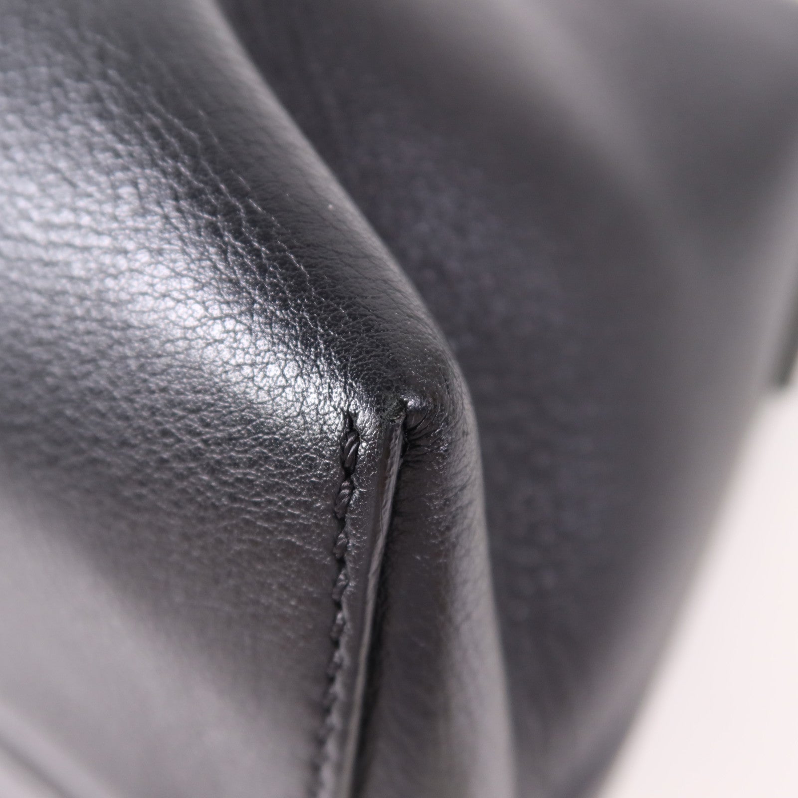 FENDI SHW By The Way 2 Way Shoulder Bag Handbag 8BL125 Calfskin Leather Black