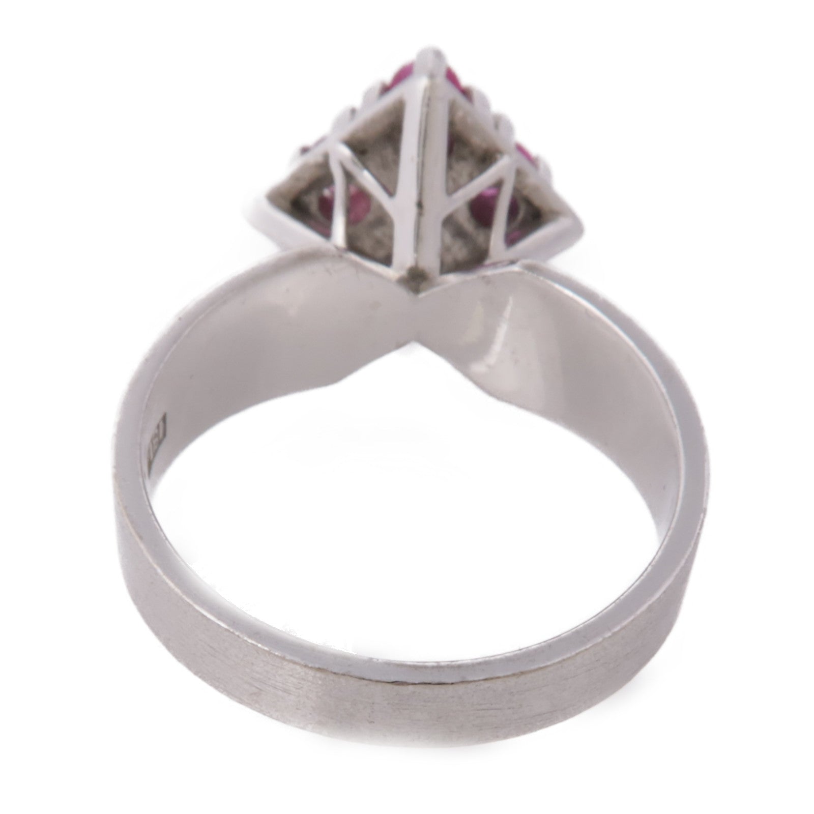 JEWELRY 【激減優惠】18K白金Ruby Ring紅寶石戒指US#6