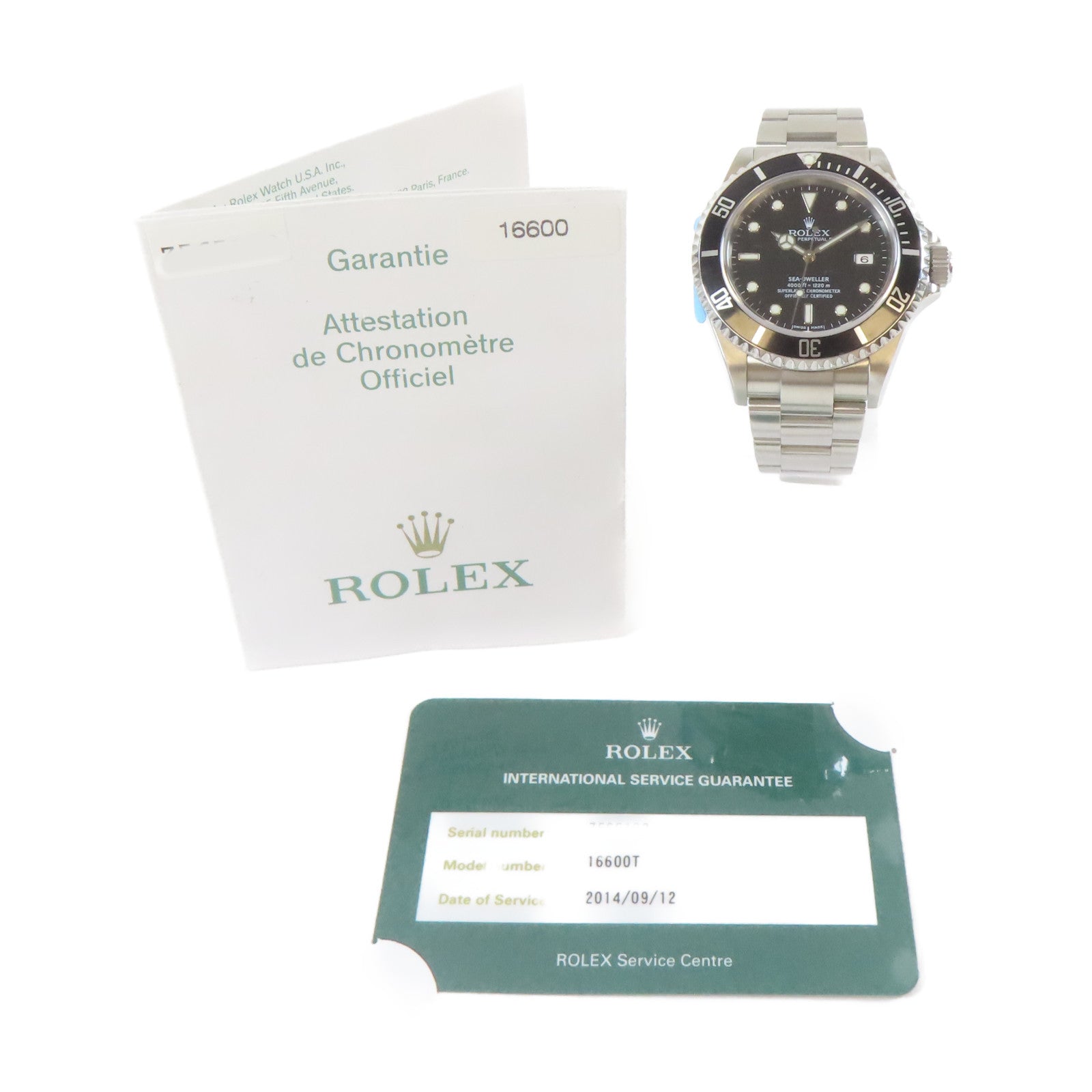 ROLEX Sea Dweller 4000不鏽鋼手錶自動機芯黑色