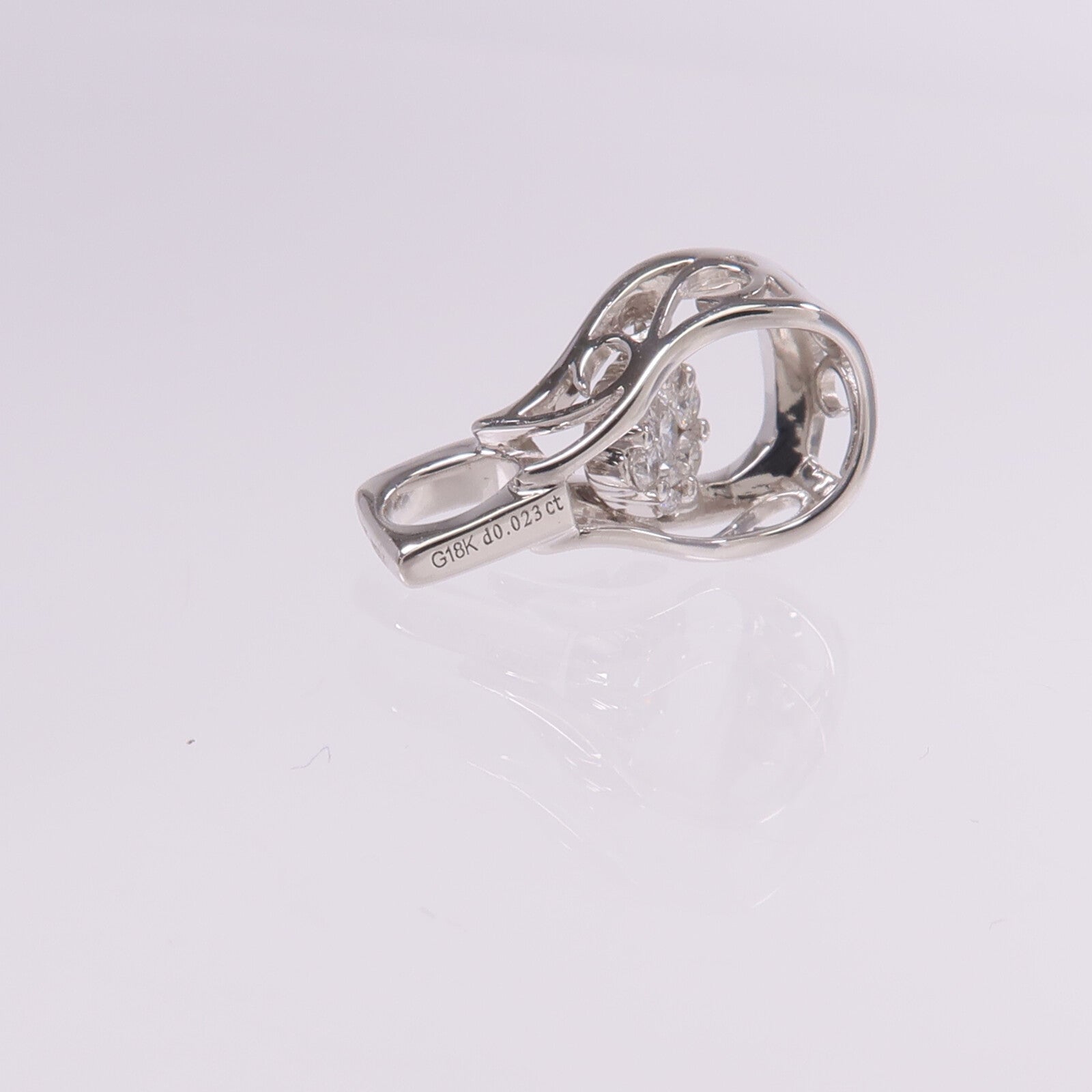 JEWELRY 【激減優惠】18K白金Diamond Pendant Top鑽石吊墜