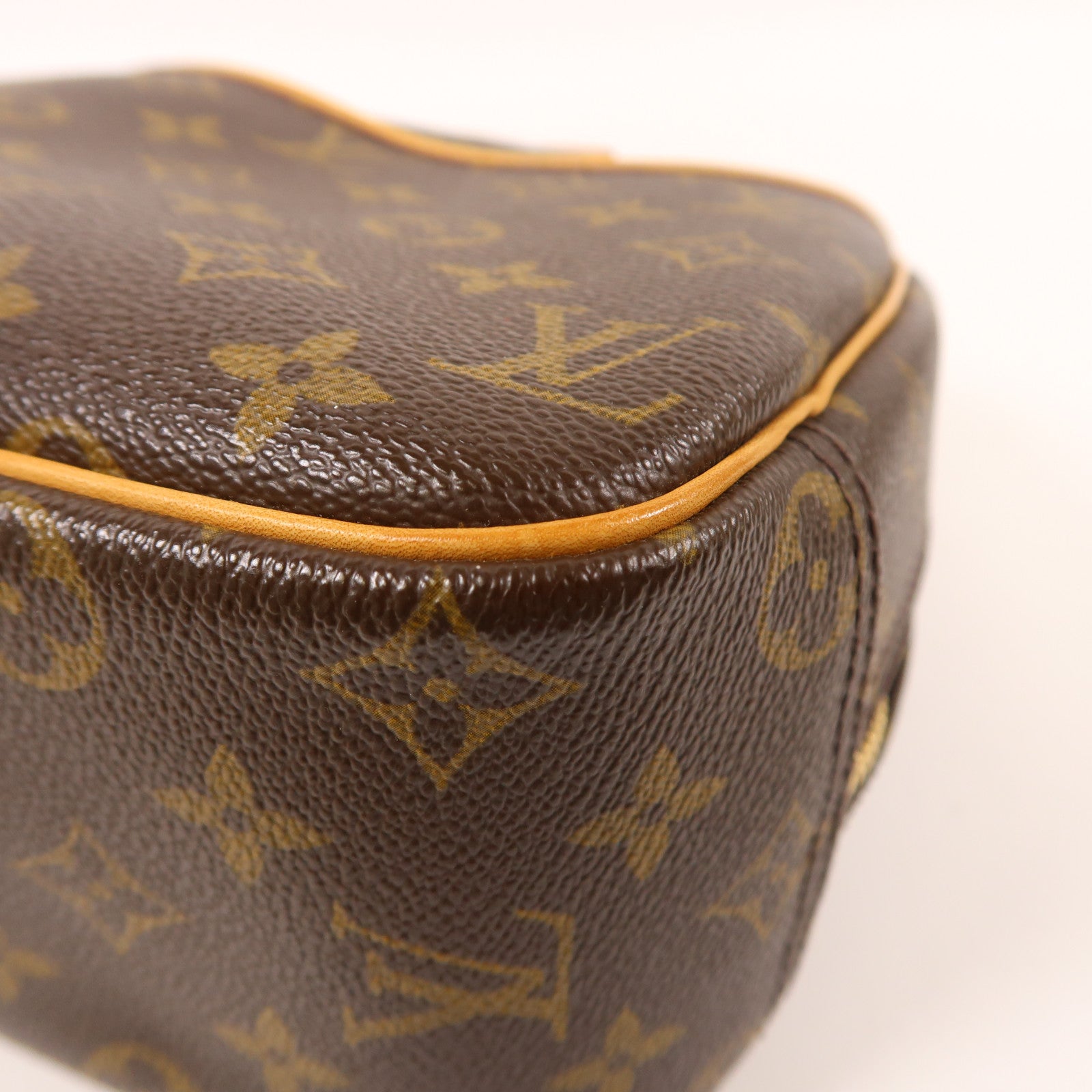 LOUIS VUITTON Monogram Trouville金扣手挽袋棕色