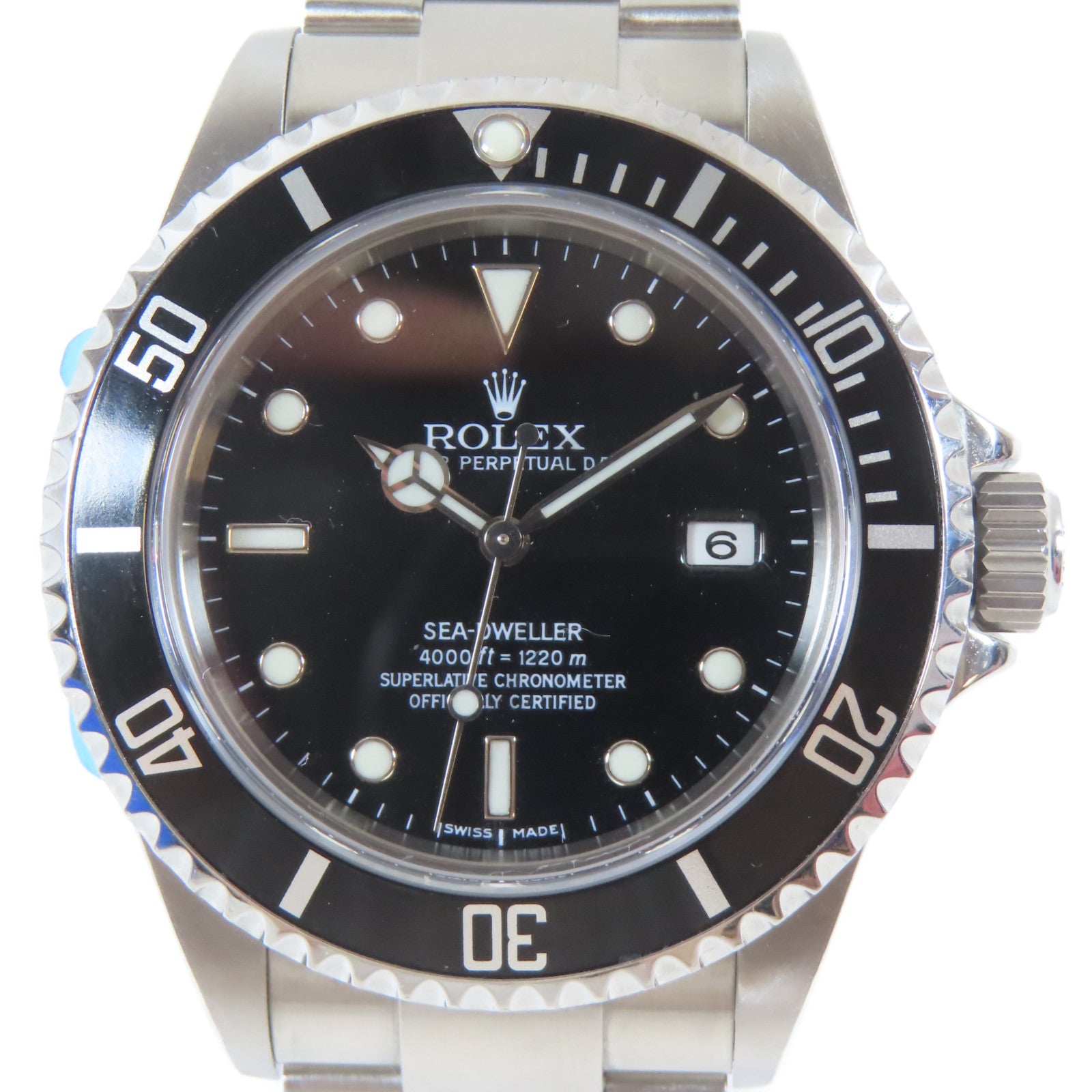ROLEX Sea Dweller 4000不鏽鋼手錶自動機芯黑色