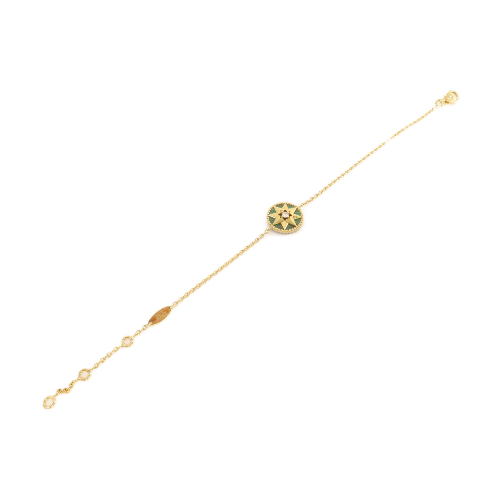 Dior 【激減優惠】18K黃金/綠松寶石/0.04ct鑽石Rose Des Vents Bracelet手鏈