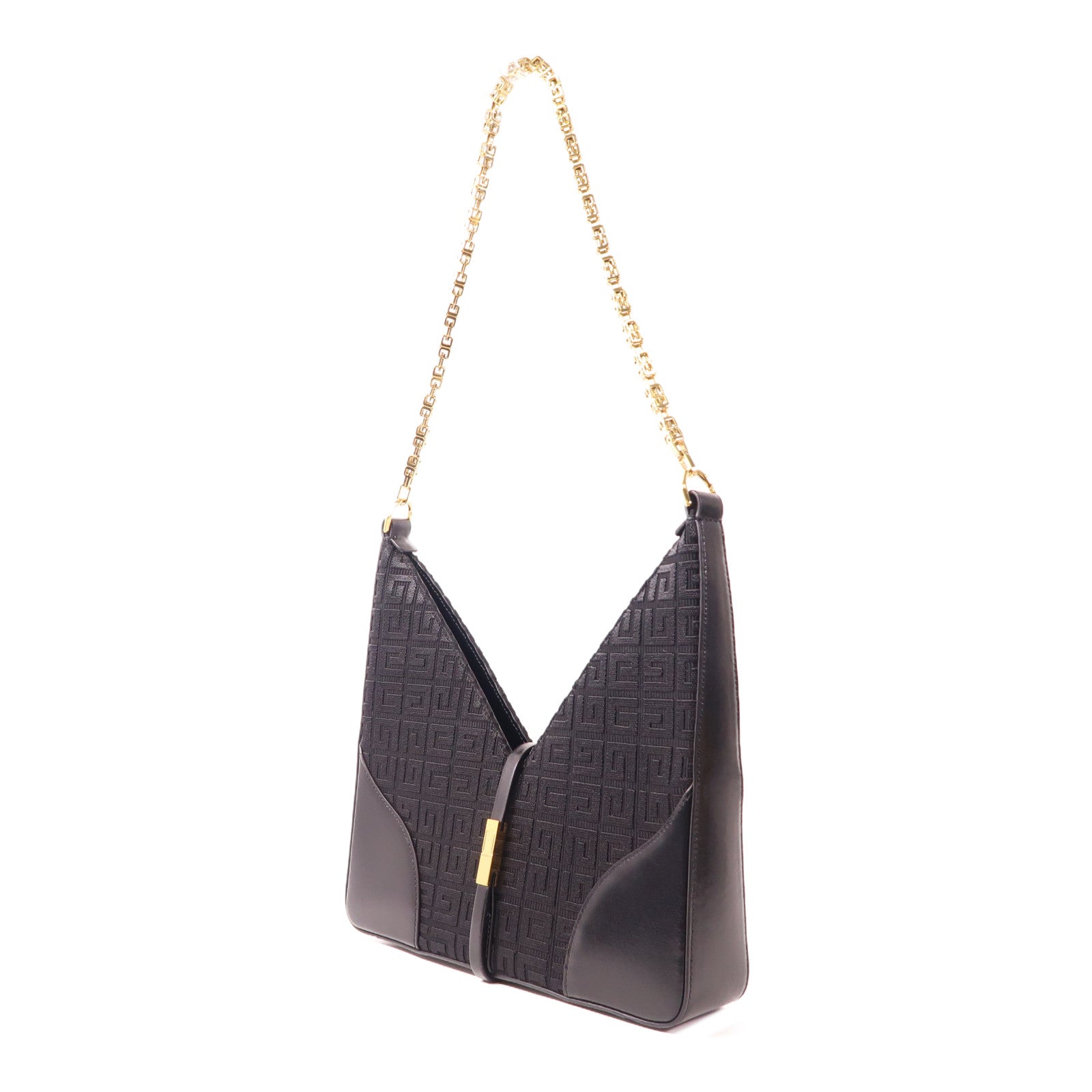 GIVENCHY 牛皮皮革/布料Cut Out Bag金扣肩背袋