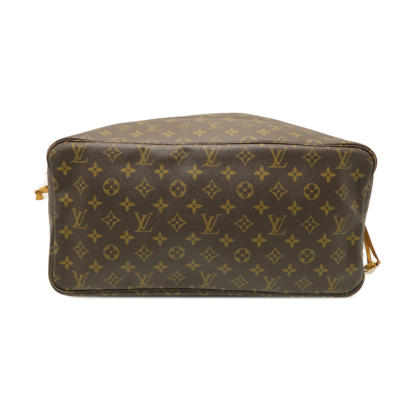 LOUIS VUITTON 【激減優惠】Monogram Neverfull GM金扣手挽袋棕色