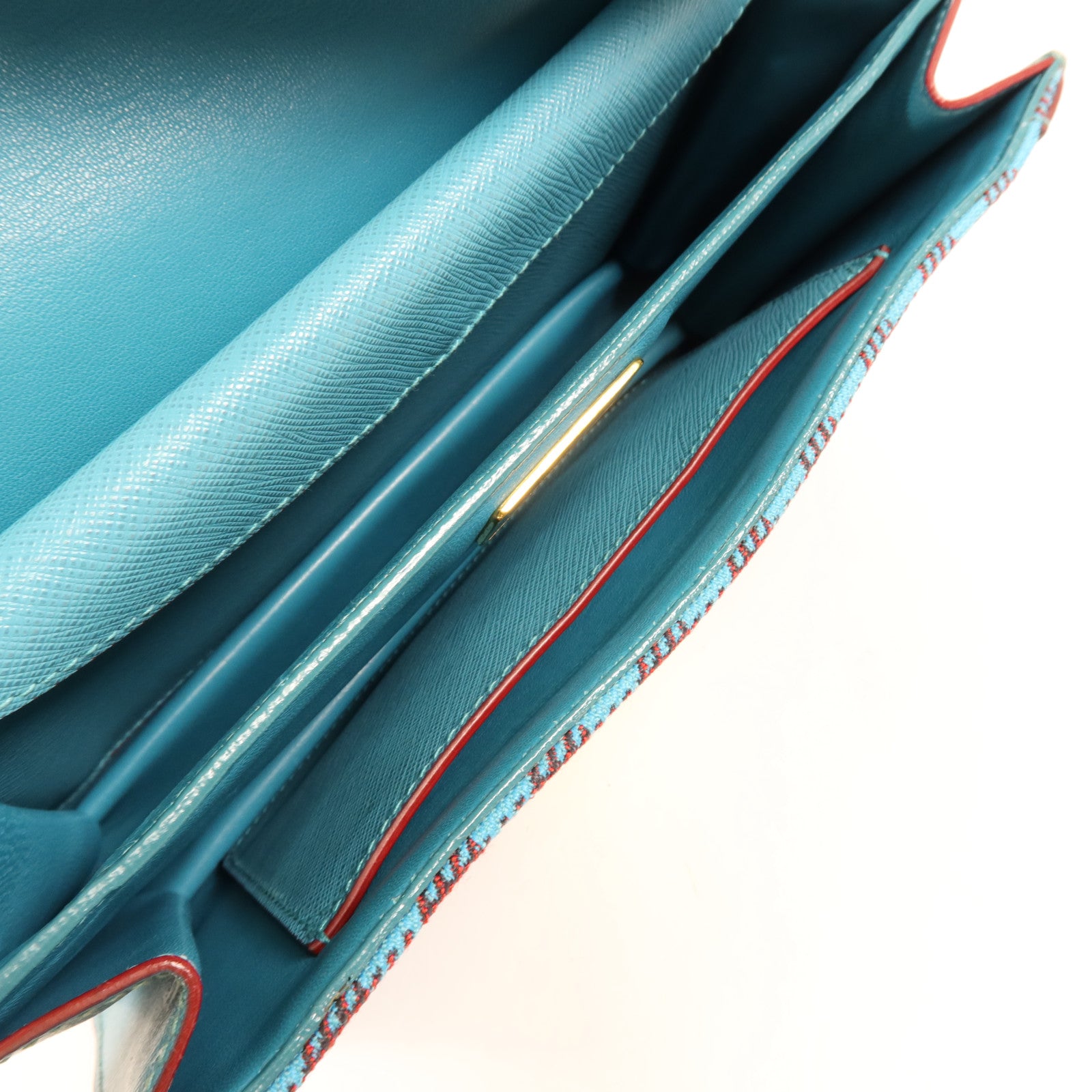 PRADA 帆布Shoulder Bag金扣肩背袋