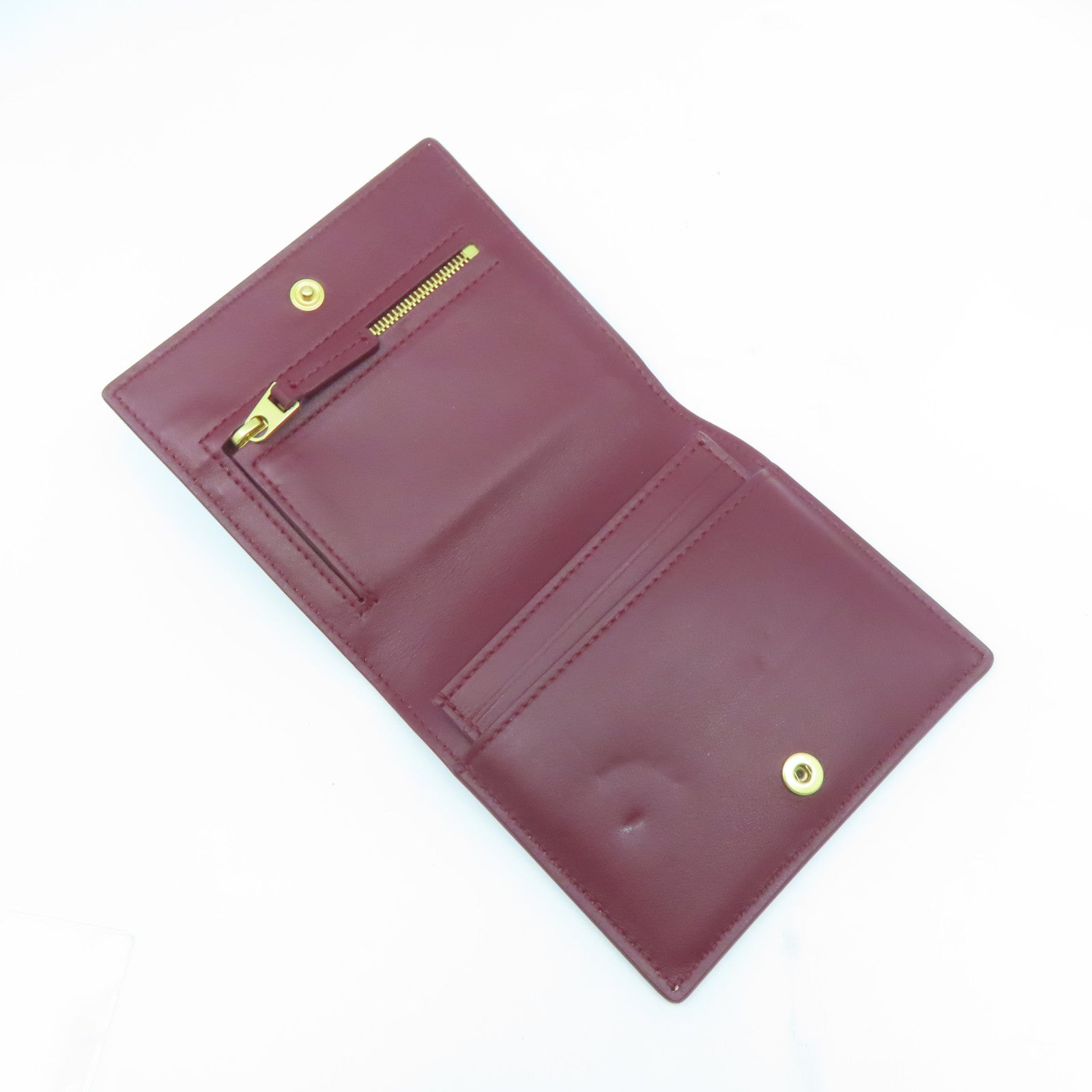 BOTTEGA VENETA 【激減優惠】皮革Wallet金扣錢包啡色