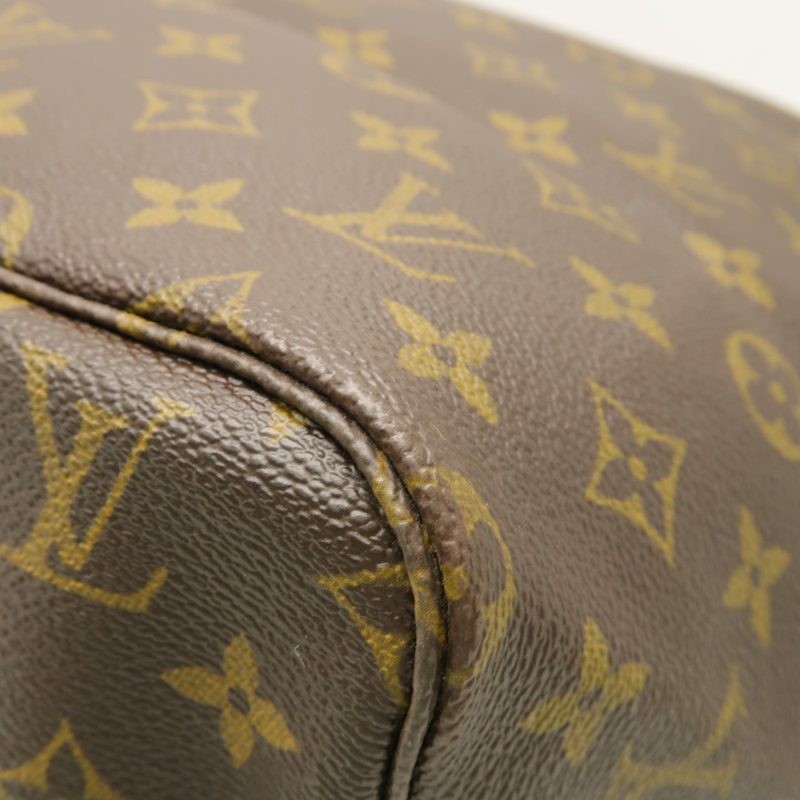 LOUIS VUITTON 【激減優惠】Monogram Neverfull GM金扣手挽袋棕色