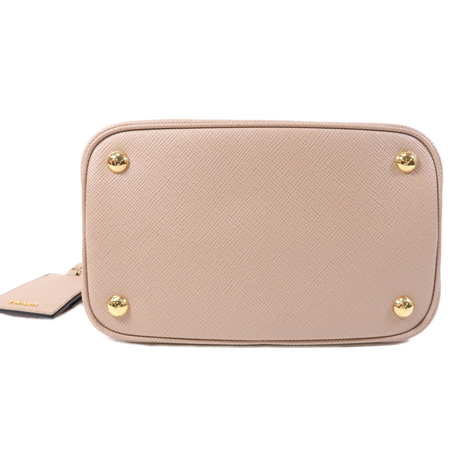 PRADA Saffiano皮革Panier金扣手挽肩背兩用袋