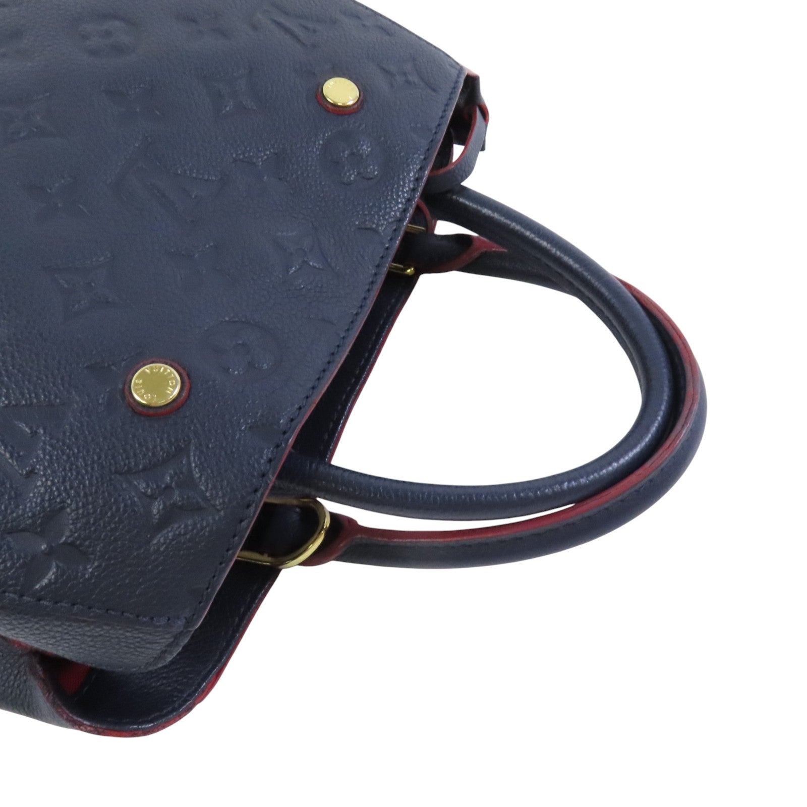 LOUIS VUITTON Monogram Empreinte Montaigne BB金扣手挽袋