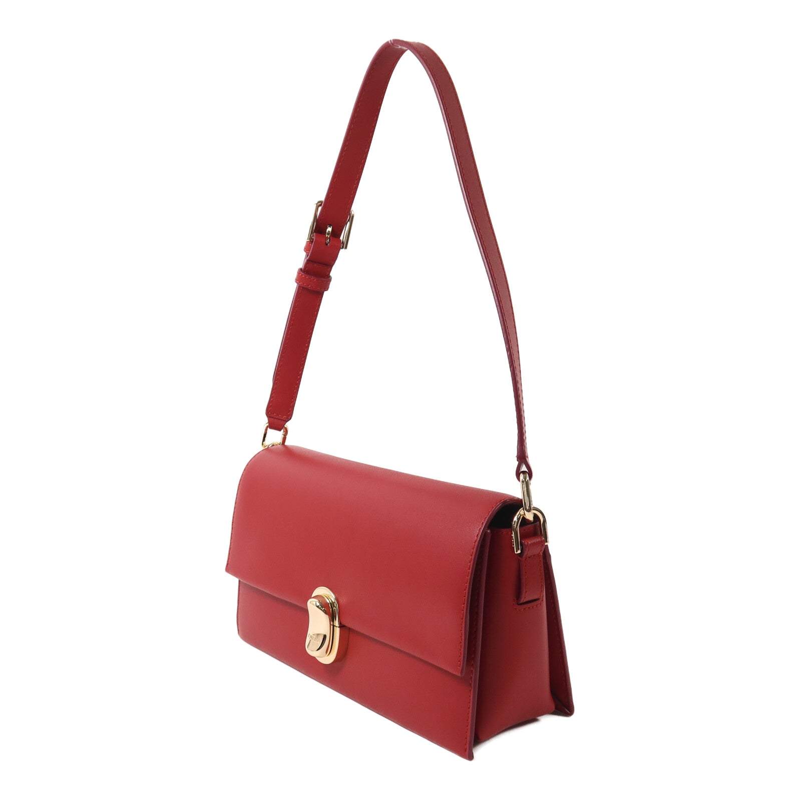 Furla 牛皮皮革Eclisse Crossbady金扣手挽肩背兩用袋