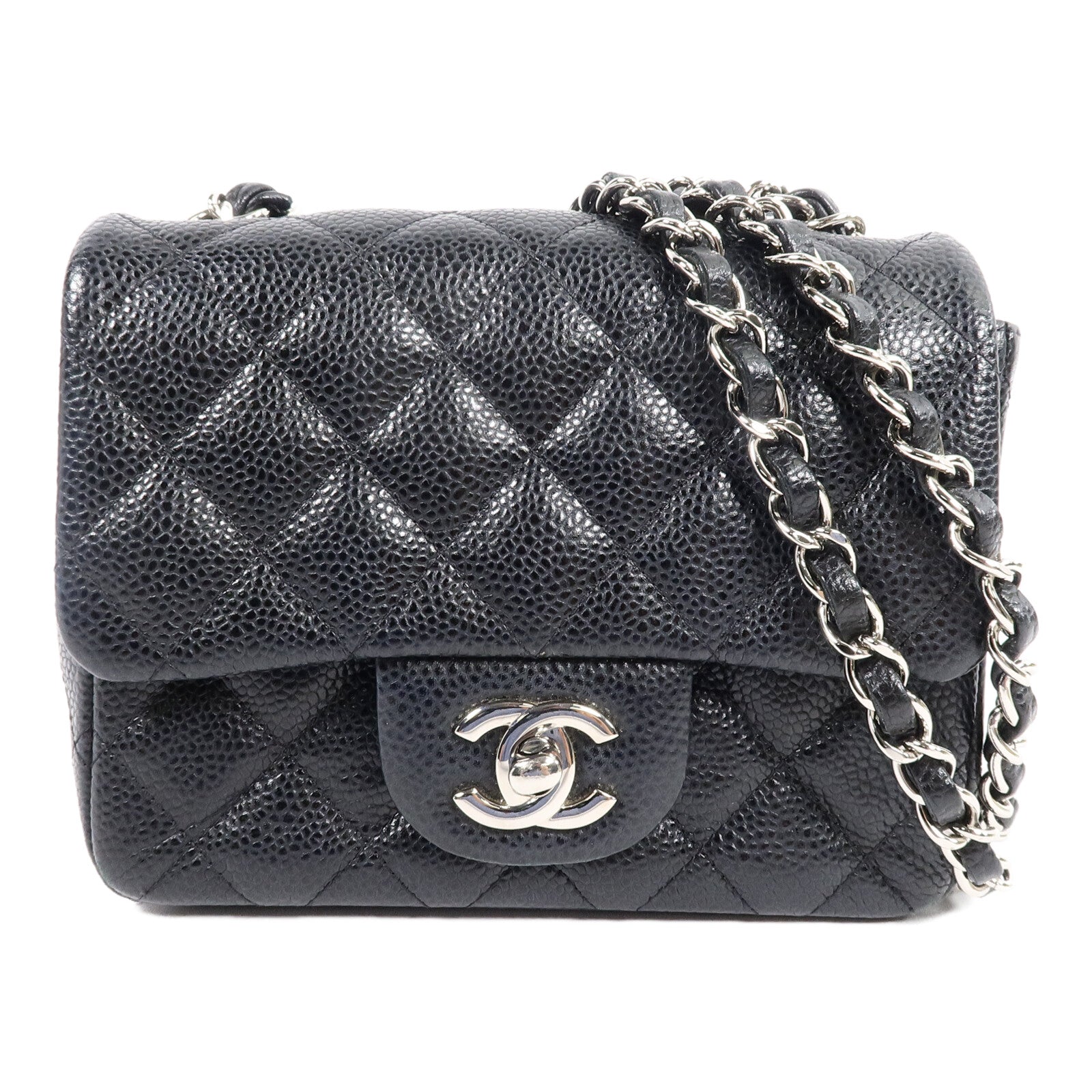 CHANEL 牛皮皮革Mini Classic 17鏈帶肩背袋